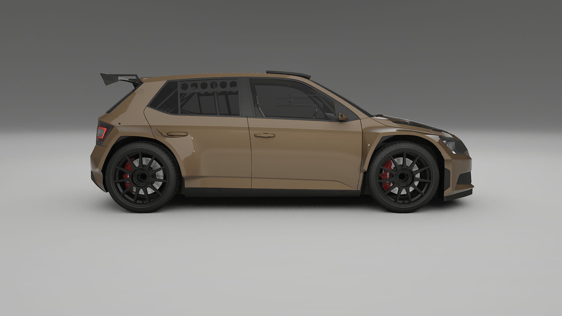 Škoda Fabia R5 6V TPU Lackschutzfolie | SAHARA Farbwechsel PPF – Komplett-Vorgeschnittener Kit