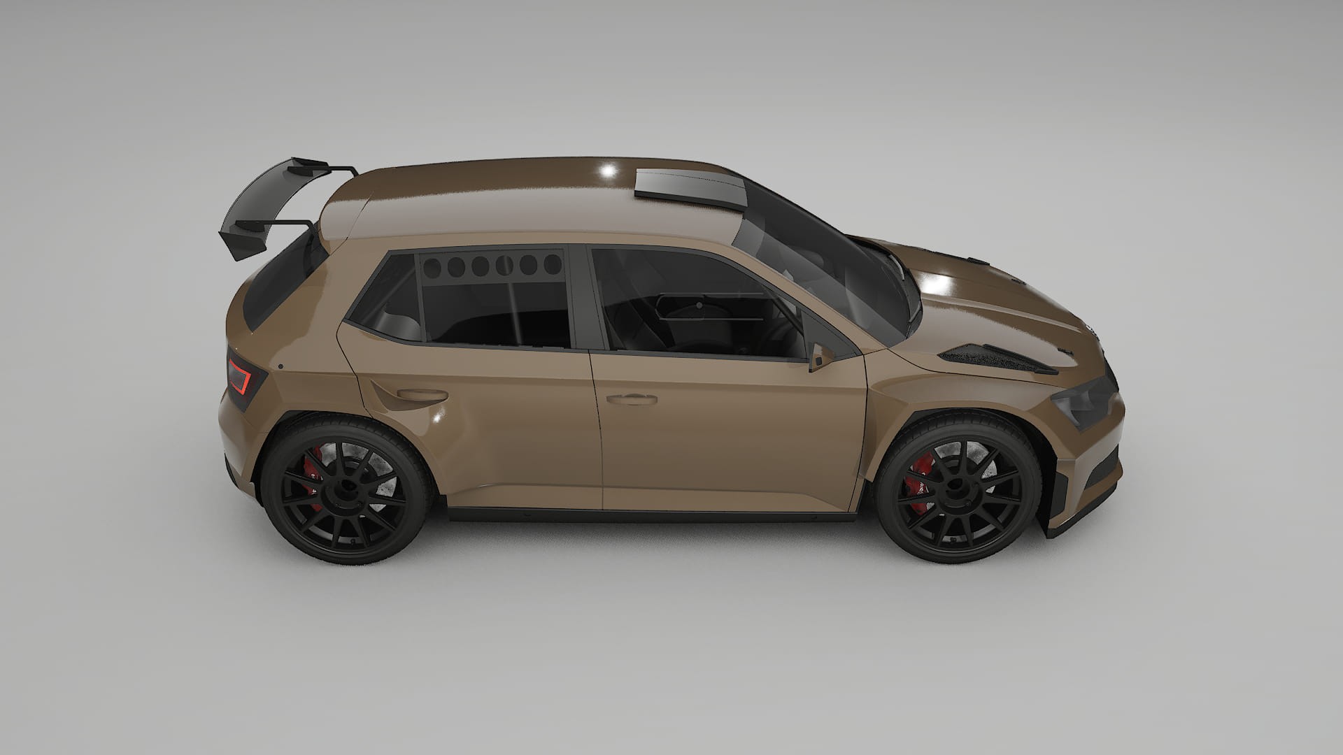 Škoda Fabia R5 6V TPU Lackschutzfolie | SAHARA Farbwechsel PPF – Komplett-Vorgeschnittener Kit
