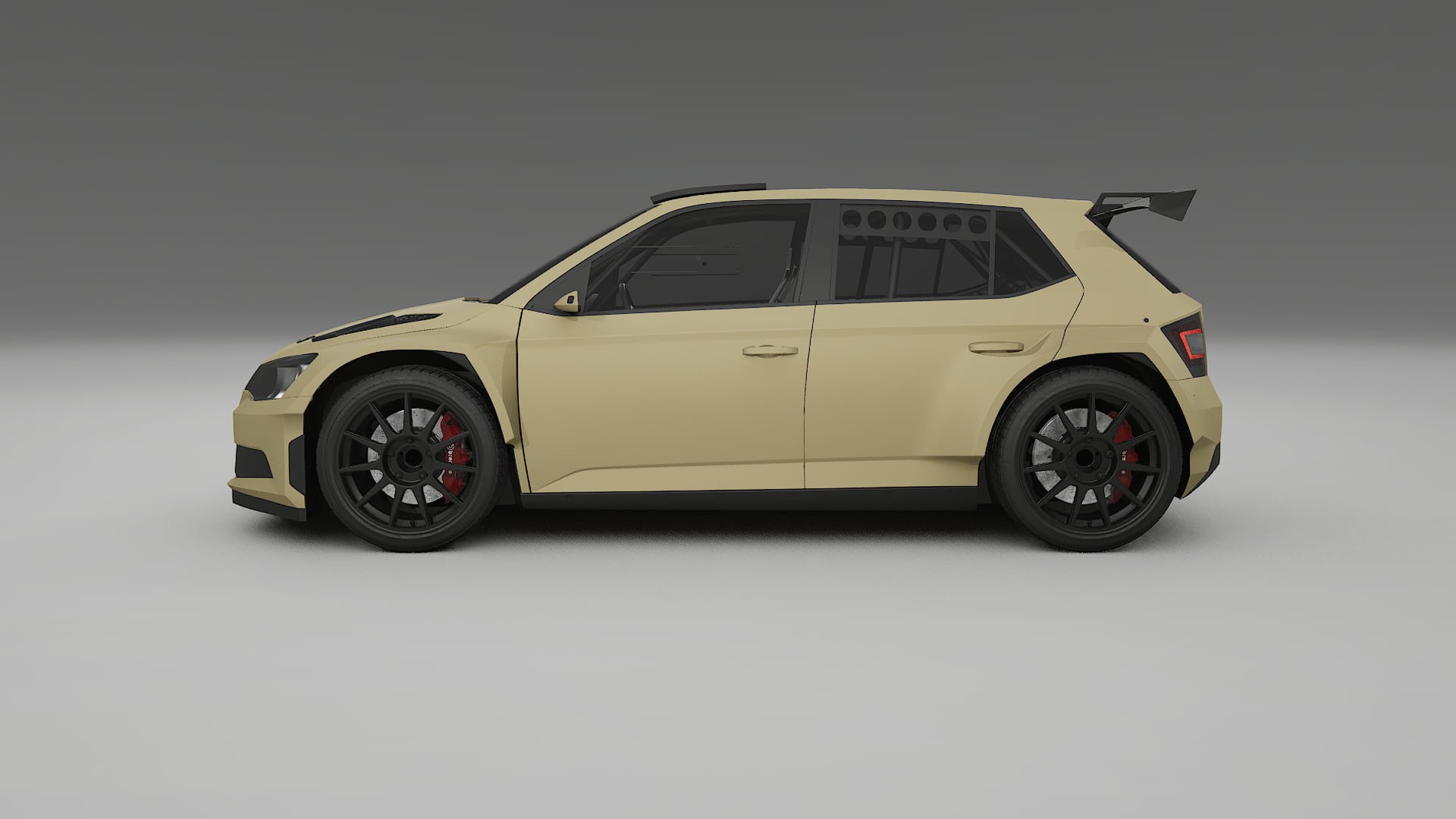 Škoda Fabia R5 6V TPU Lackschutzfolie | SAND Farbwechsel PPF – Komplett-Vorgeschnittener Kit