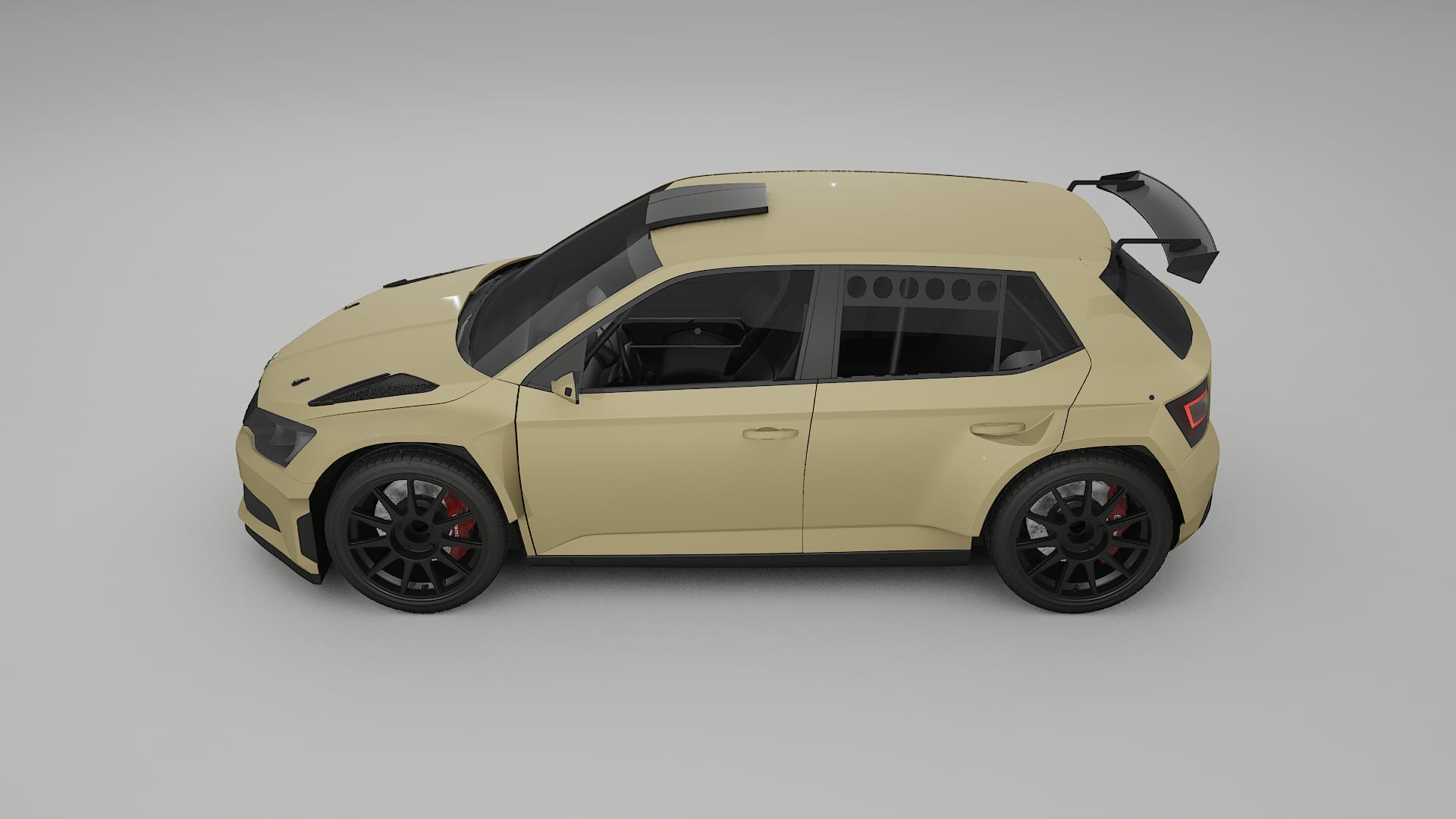 Škoda Fabia R5 6V TPU Lackschutzfolie | SAND Farbwechsel PPF – Komplett-Vorgeschnittener Kit