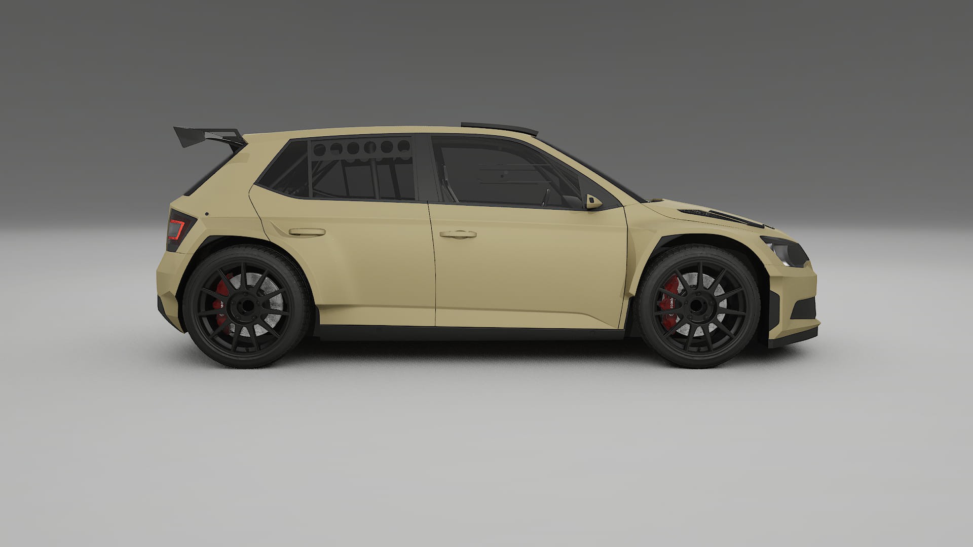 Škoda Fabia R5 6V TPU Lackschutzfolie | SAND Farbwechsel PPF – Komplett-Vorgeschnittener Kit