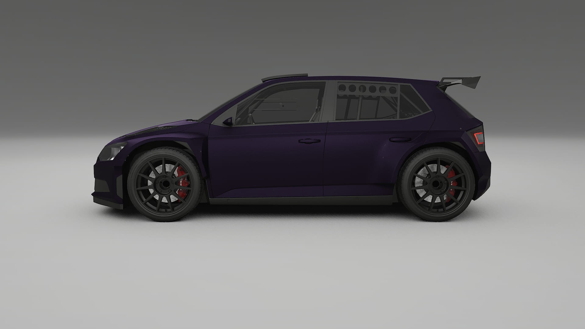 Škoda Fabia R5 6V TPU Lackschutzfolie | VIOLET Farbwechsel PPF – Komplett-Vorgeschnittener Kit