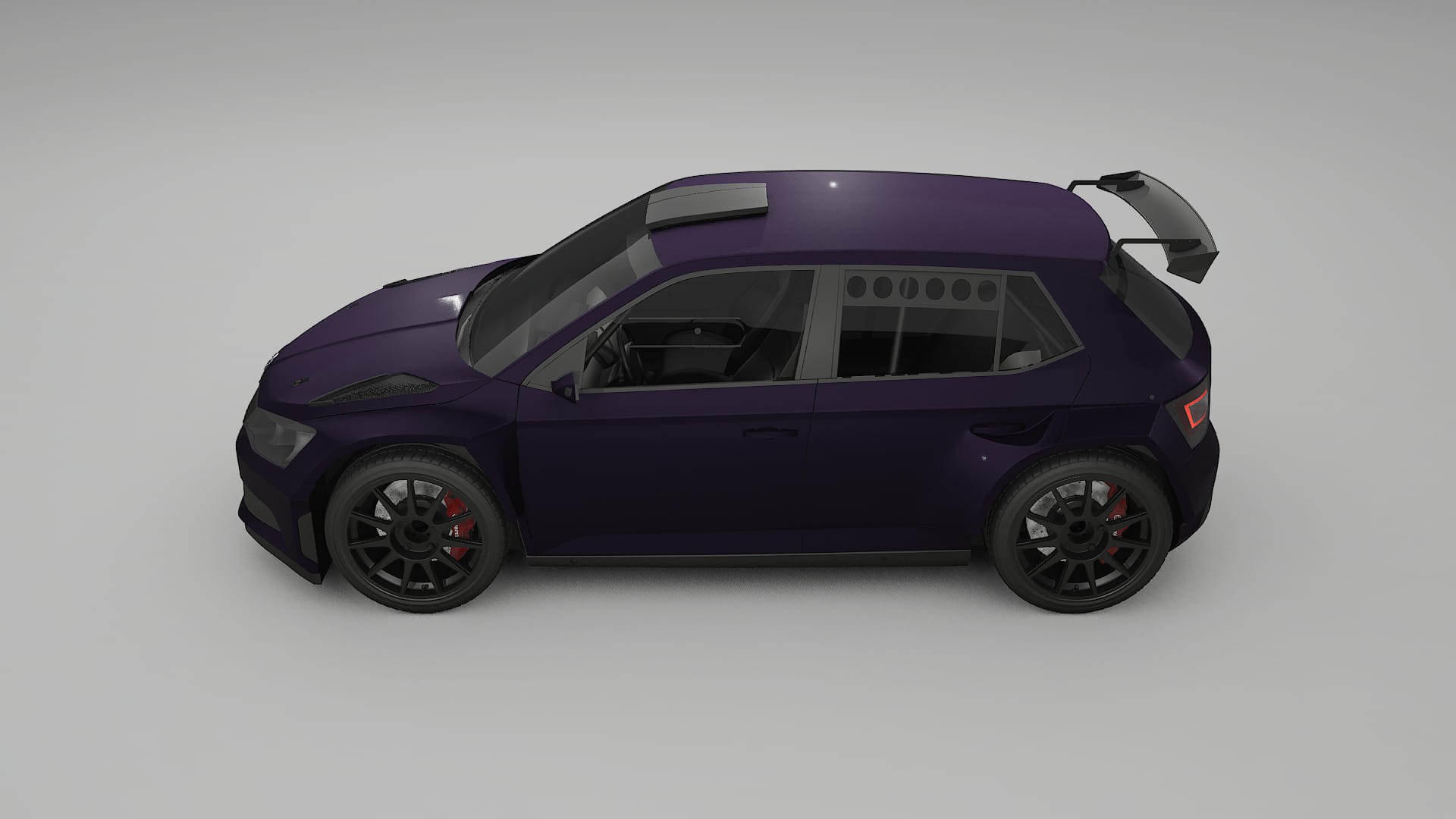 Škoda Fabia R5 6V TPU Lackschutzfolie | VIOLET Farbwechsel PPF – Komplett-Vorgeschnittener Kit
