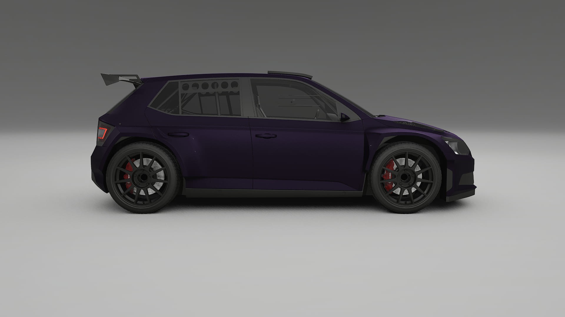 Škoda Fabia R5 6V TPU Lackschutzfolie | VIOLET Farbwechsel PPF – Komplett-Vorgeschnittener Kit
