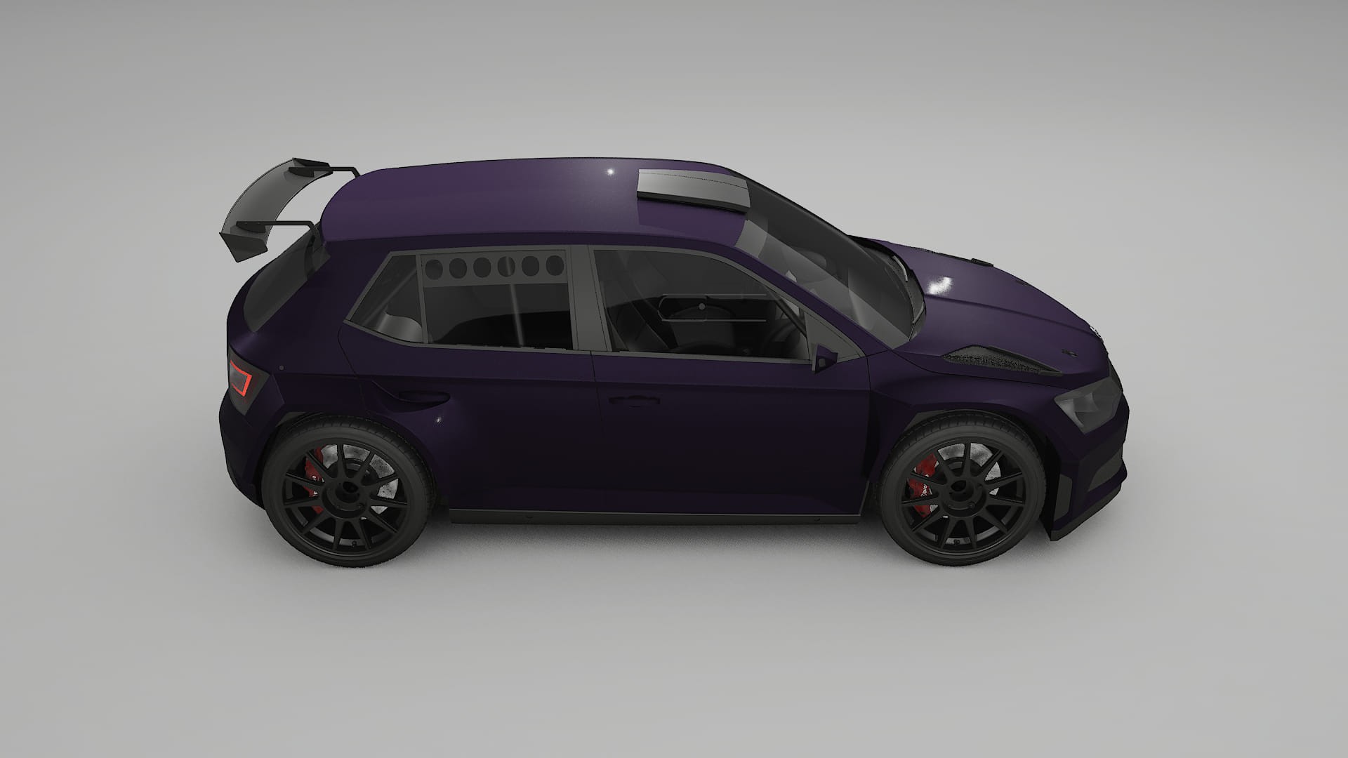 Škoda Fabia R5 6V TPU Lackschutzfolie | VIOLET Farbwechsel PPF – Komplett-Vorgeschnittener Kit