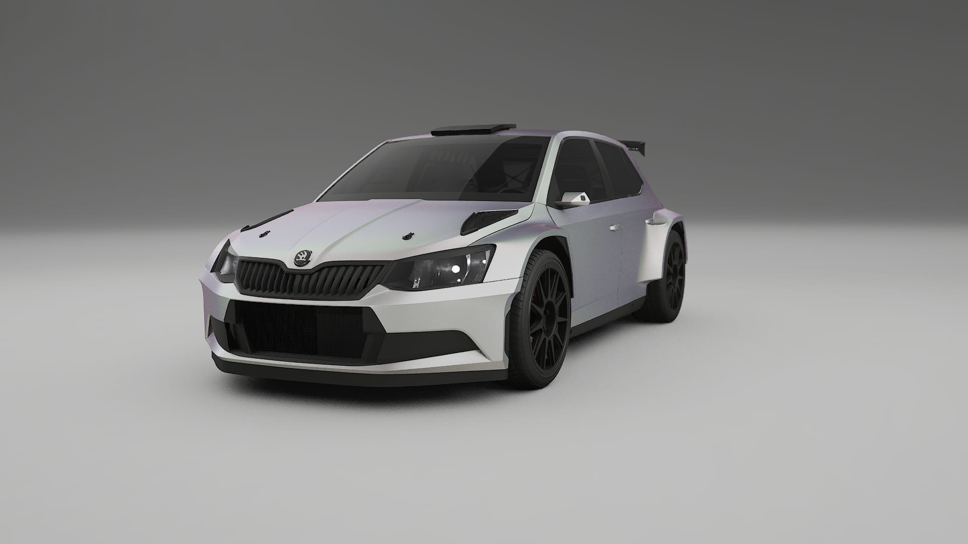Škoda Fabia R5 6V TPU Lackschutzfolie | NEBULA Farbwechsel PPF – Komplett-Vorgeschnittener Kit