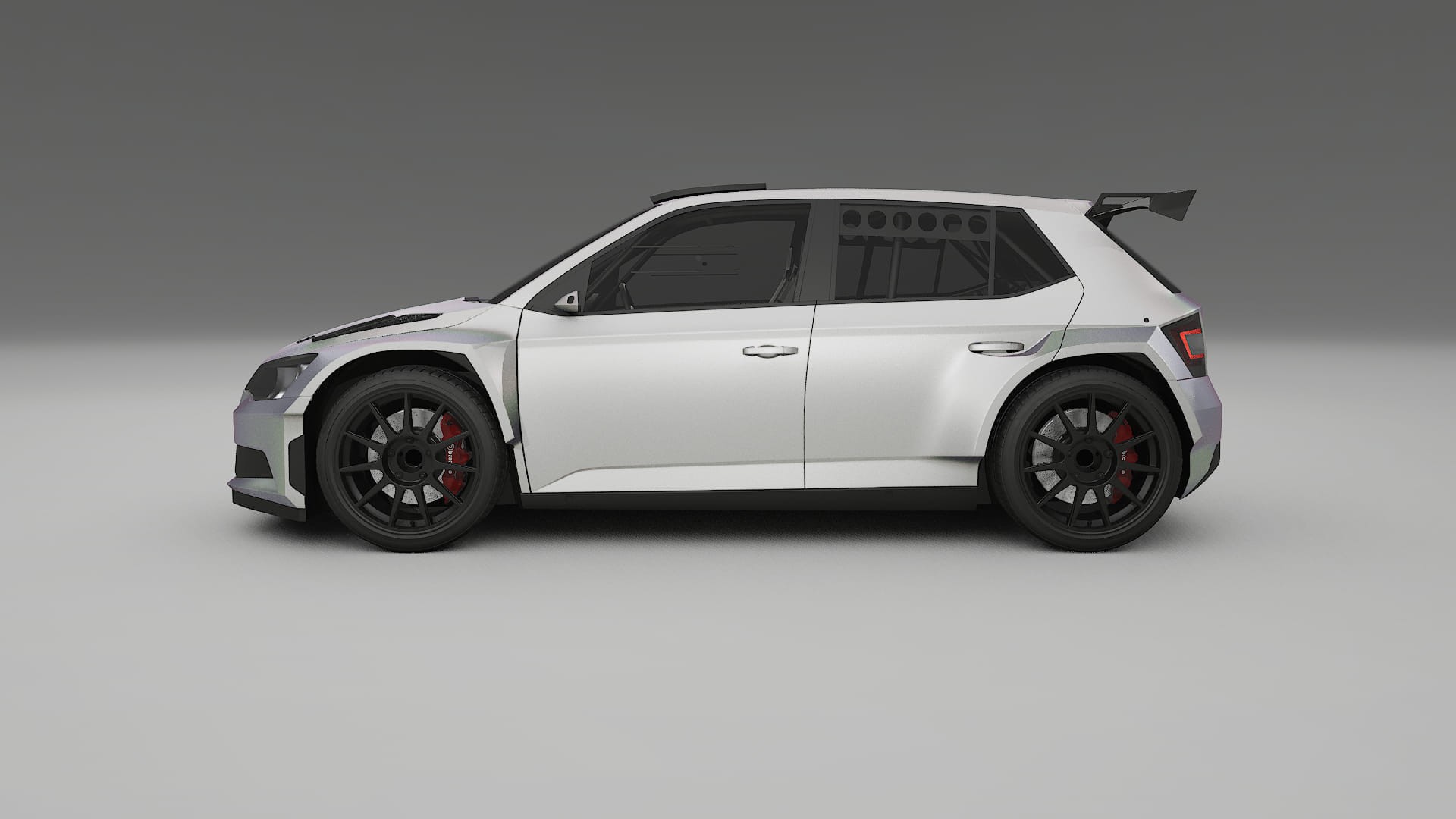 Škoda Fabia R5 6V TPU Lackschutzfolie | NEBULA Farbwechsel PPF – Komplett-Vorgeschnittener Kit