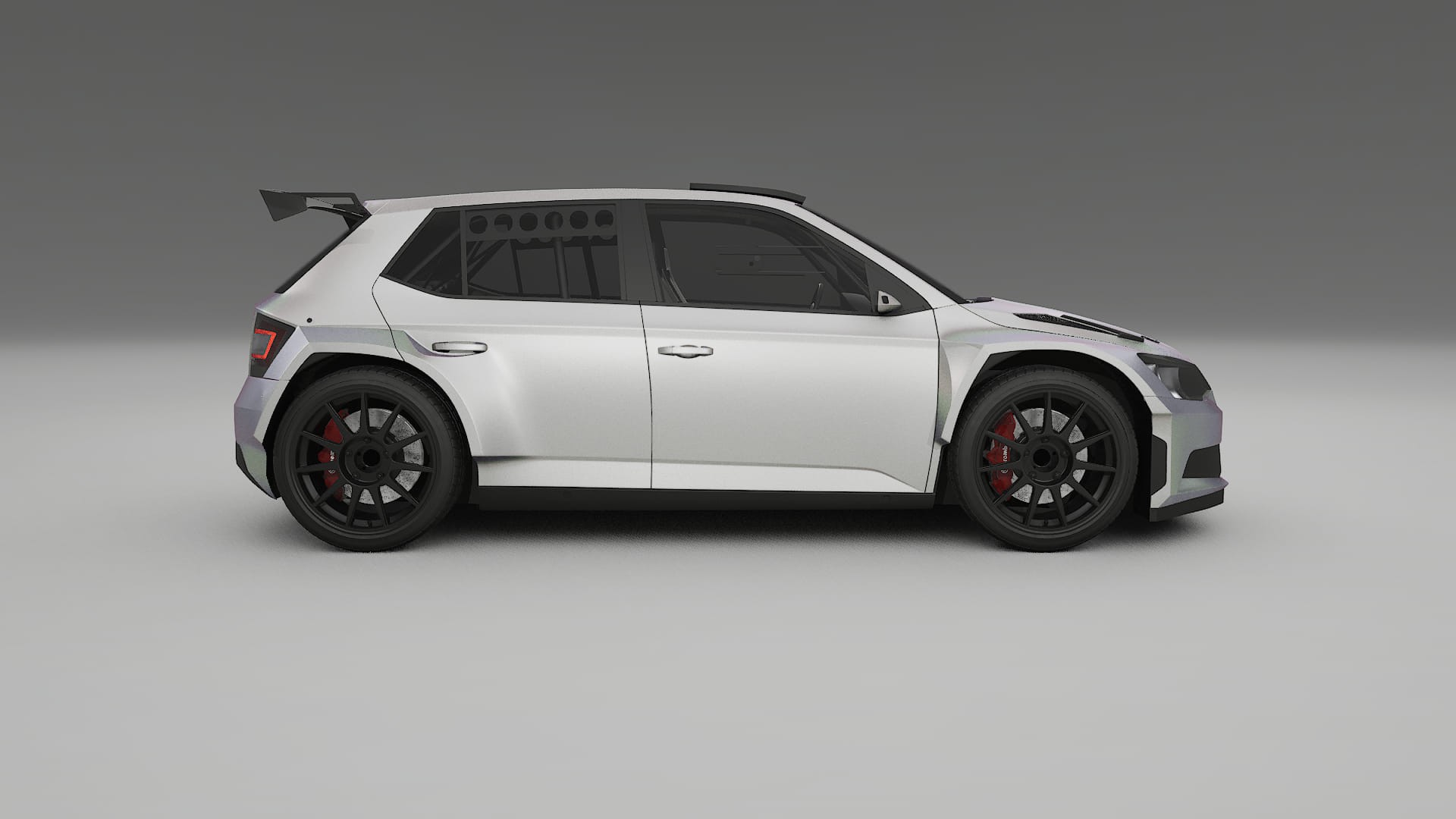 Škoda Fabia R5 6V TPU Lackschutzfolie | NEBULA Farbwechsel PPF – Komplett-Vorgeschnittener Kit