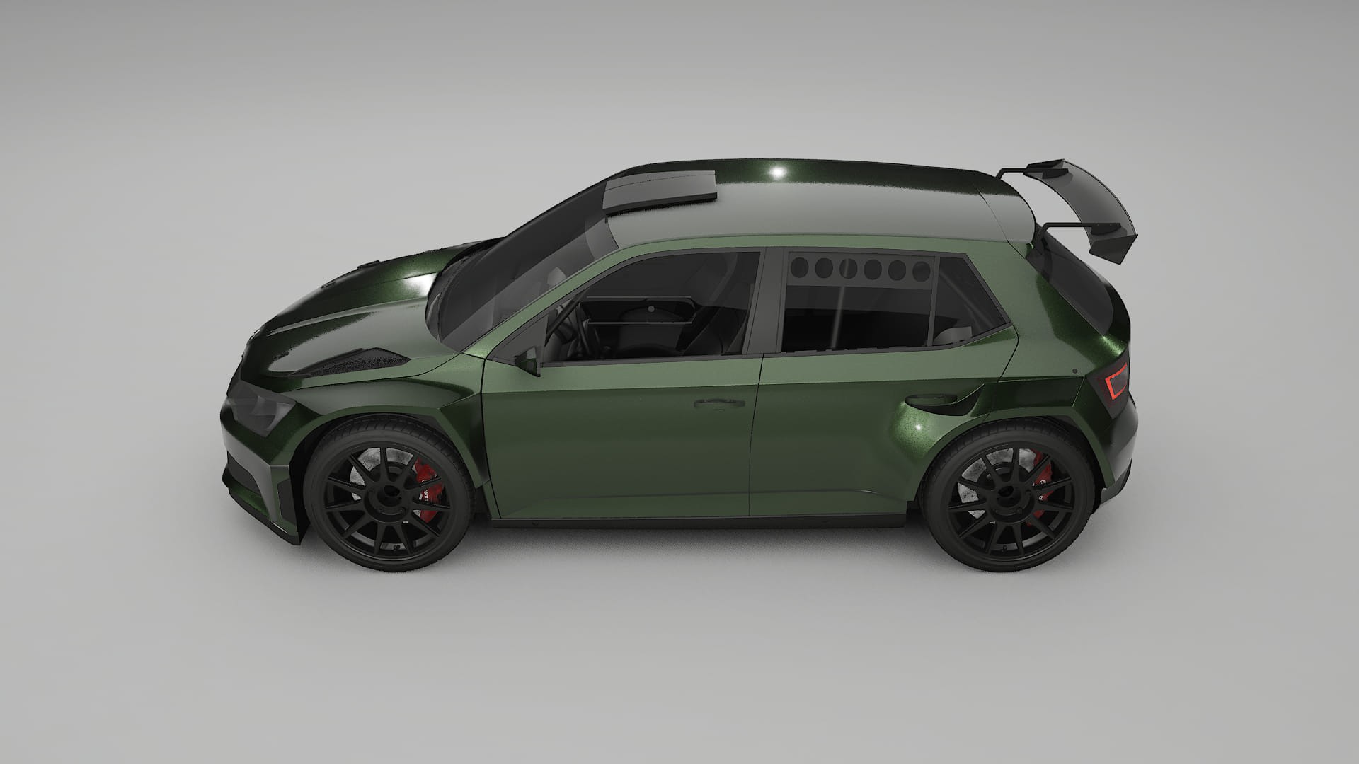Škoda Fabia R5 6V TPU Lackschutzfolie | LAGOON Farbwechsel PPF – Komplett-Vorgeschnittener Kit
