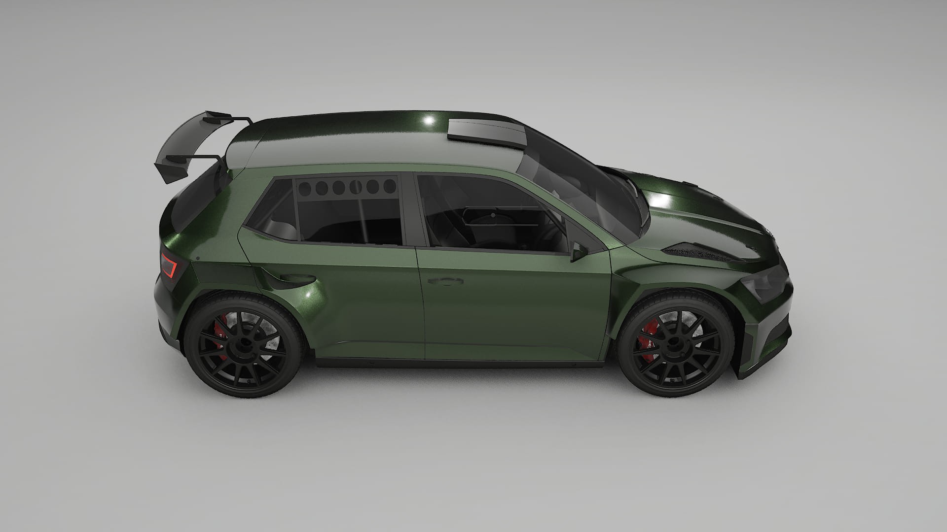 Škoda Fabia R5 6V TPU Lackschutzfolie | LAGOON Farbwechsel PPF – Komplett-Vorgeschnittener Kit