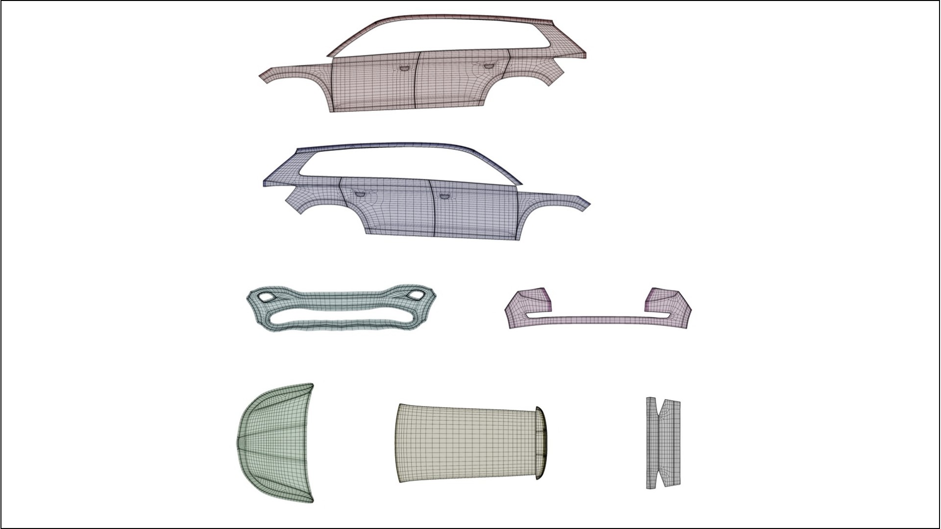 Škoda Kodiaq NS7 TPU Lackschutzfolie | VIOLET Farbwechsel PPF – Komplett-Vorgeschnittener Kit
