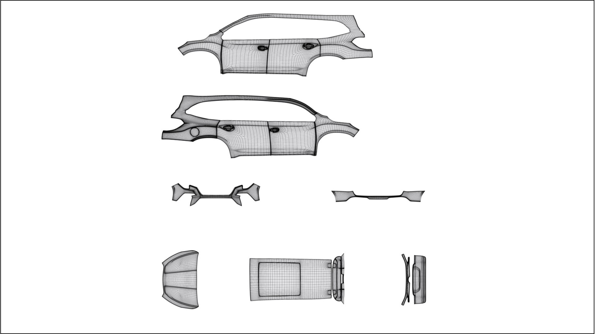 Subaru Ascent BT facelift LCI TPU Lackschutzfolie | INFERNO Farbwechsel PPF – Komplett-Vorgeschnittener Kit