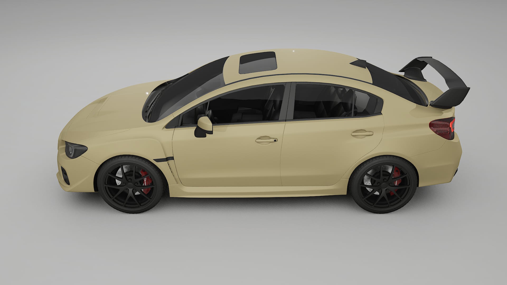 Subaru Impreza WRX Sti VA prefacelift pre LCI TPU Lackschutzfolie | SAND Farbwechsel PPF – Komplett-Vorgeschnittener Kit