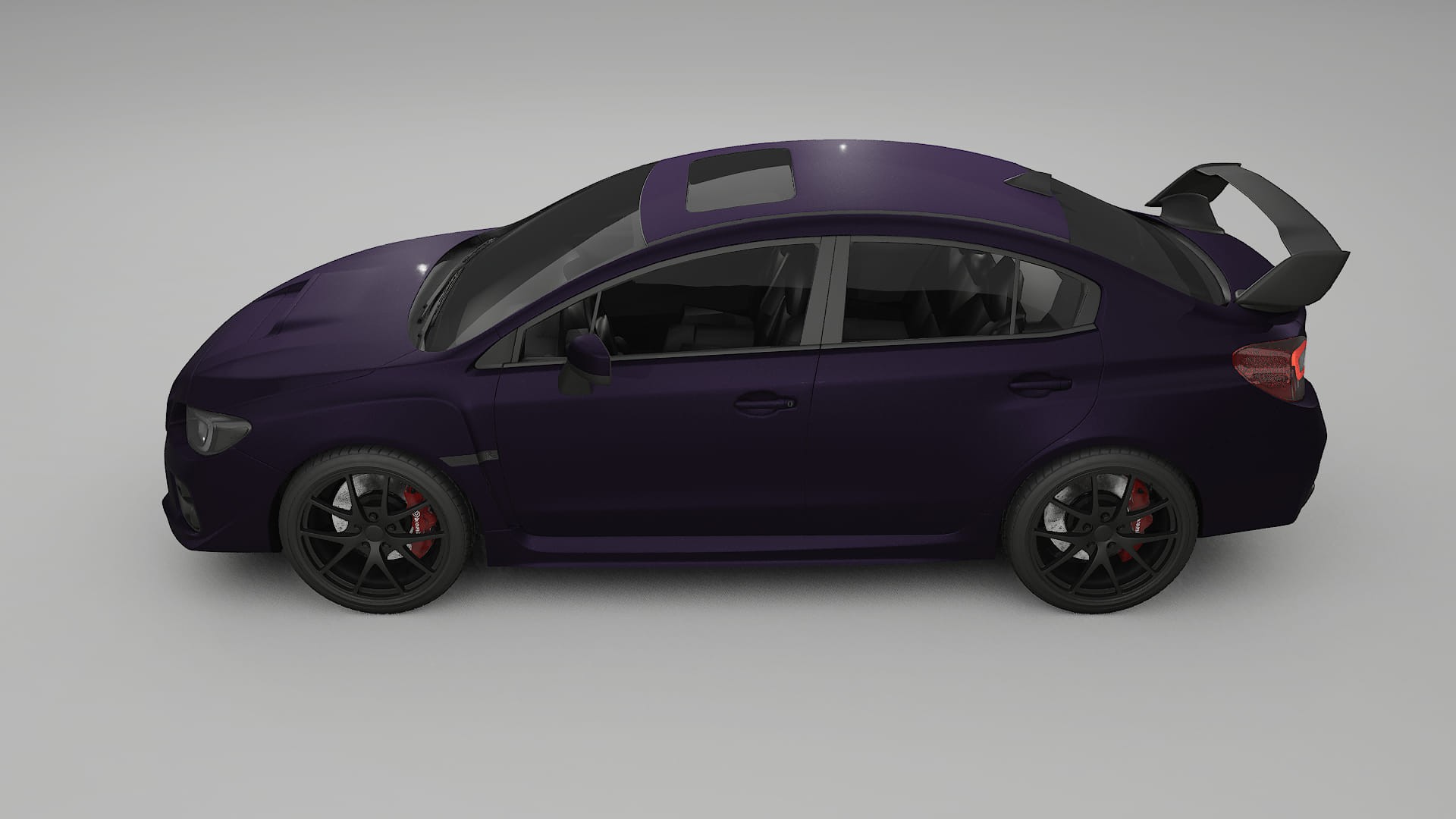 Subaru Impreza WRX Sti VA prefacelift pre LCI TPU Lackschutzfolie | VIOLET Farbwechsel PPF – Komplett-Vorgeschnittener Kit