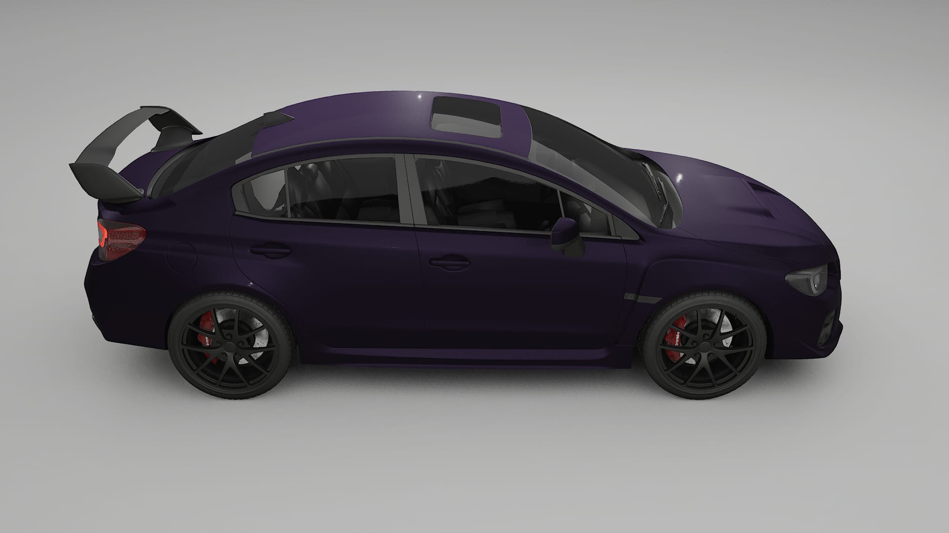 Subaru Impreza WRX Sti VA prefacelift pre LCI TPU Lackschutzfolie | VIOLET Farbwechsel PPF – Komplett-Vorgeschnittener Kit