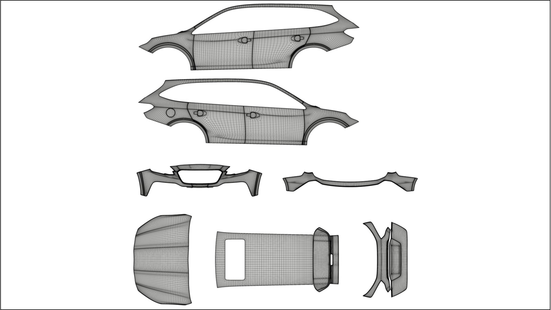 Subaru Outback VI BS prefacelift pre LCI TPU Lackschutzfolie | ROCKET Farbwechsel PPF – Komplett-Vorgeschnittener Kit