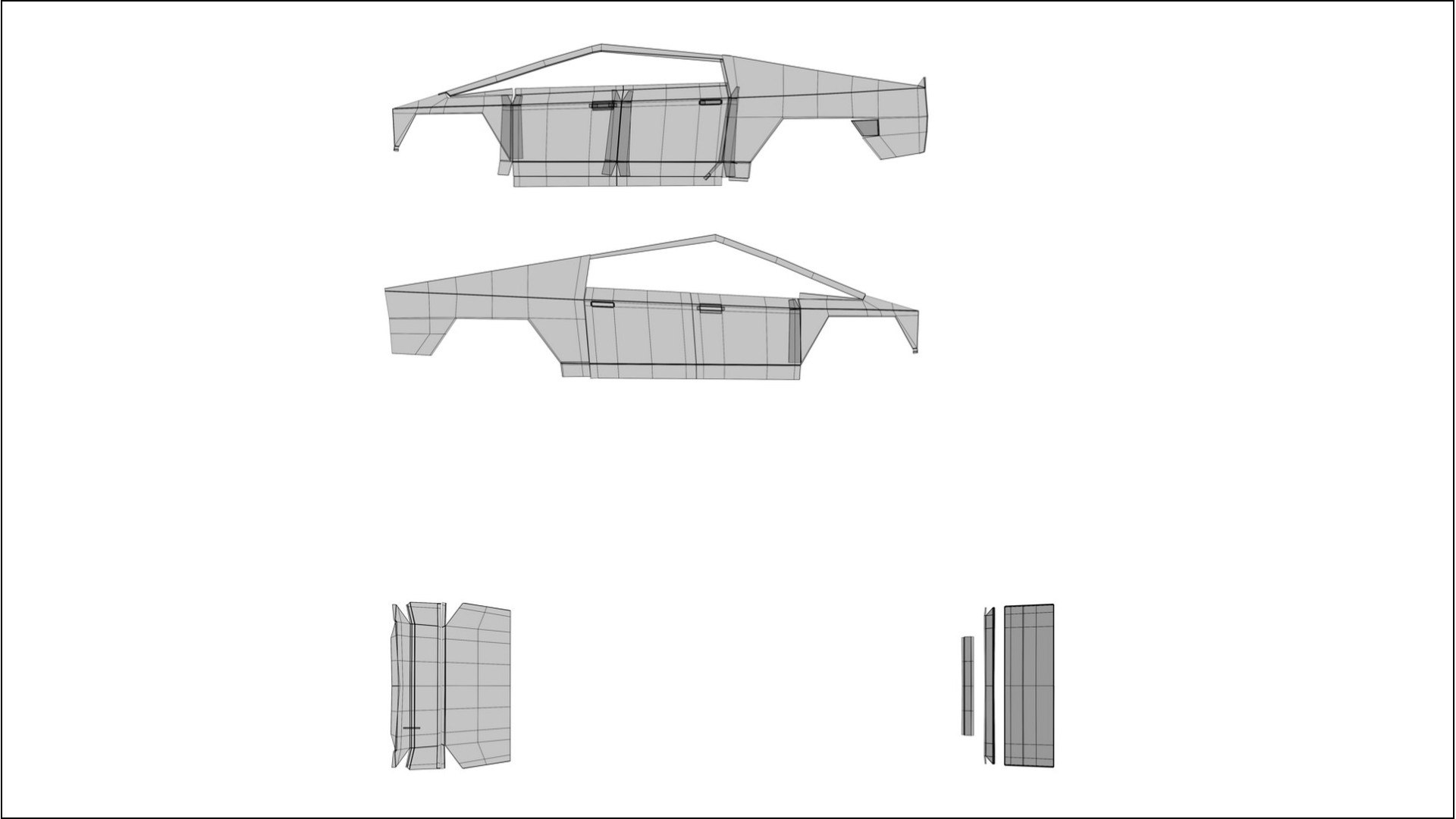 Tesla Cybertruck TPU Lackschutzfolie | GRANITE Farbwechsel PPF – Komplett-Vorgeschnittener Kit