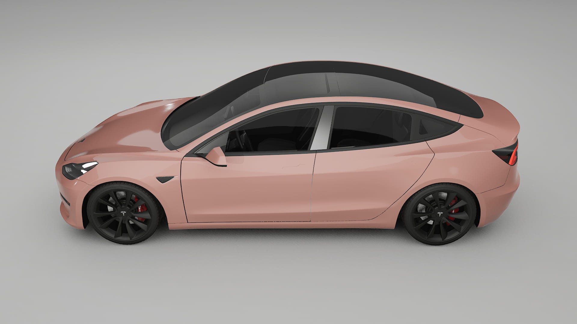 Tesla Model3 TPU Lackschutzfolie | BLUSH Farbwechsel PPF – Komplett-Vorgeschnittener Kit