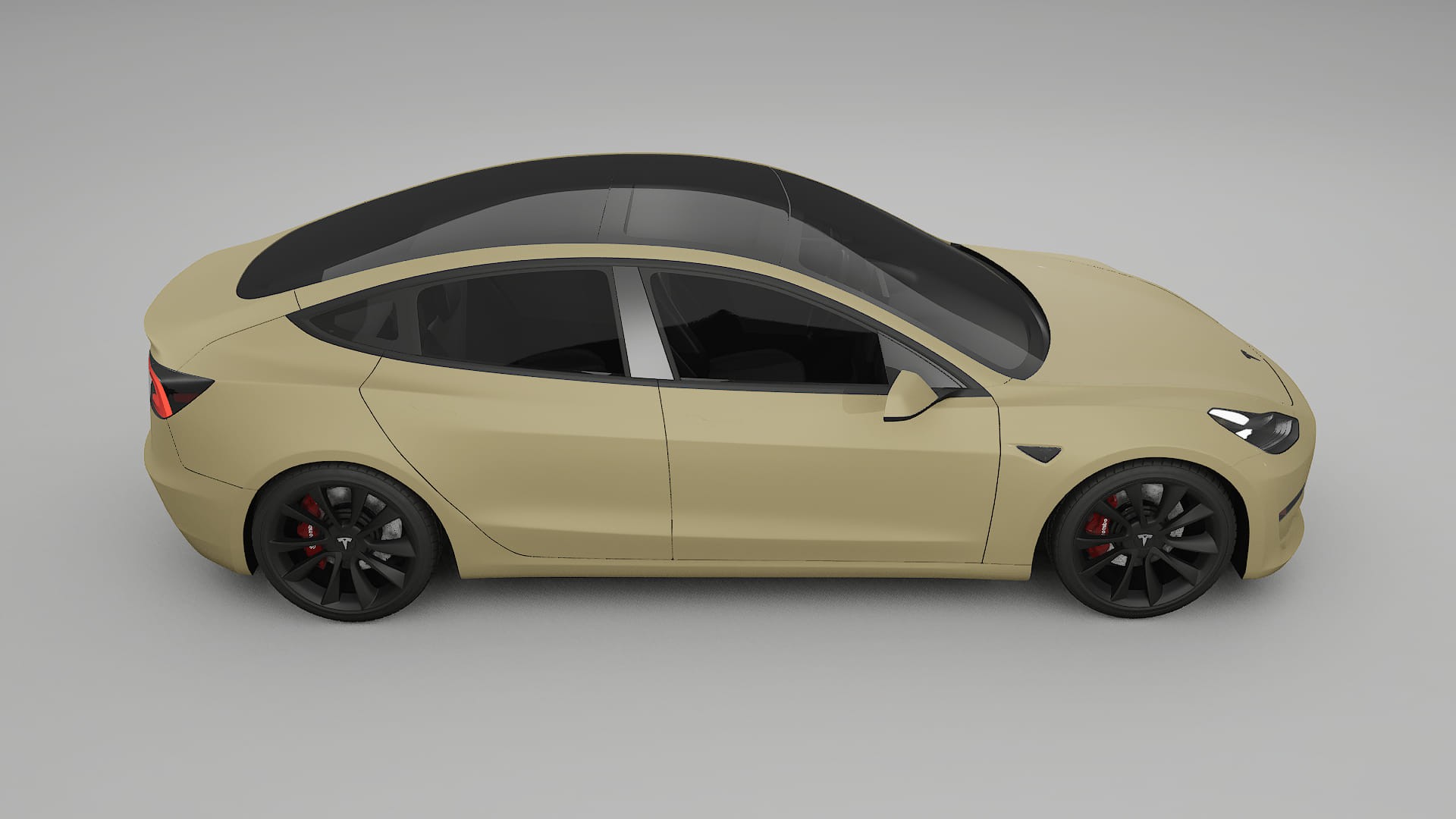 Tesla Model3 TPU Lackschutzfolie | SAND Farbwechsel PPF – Komplett-Vorgeschnittener Kit