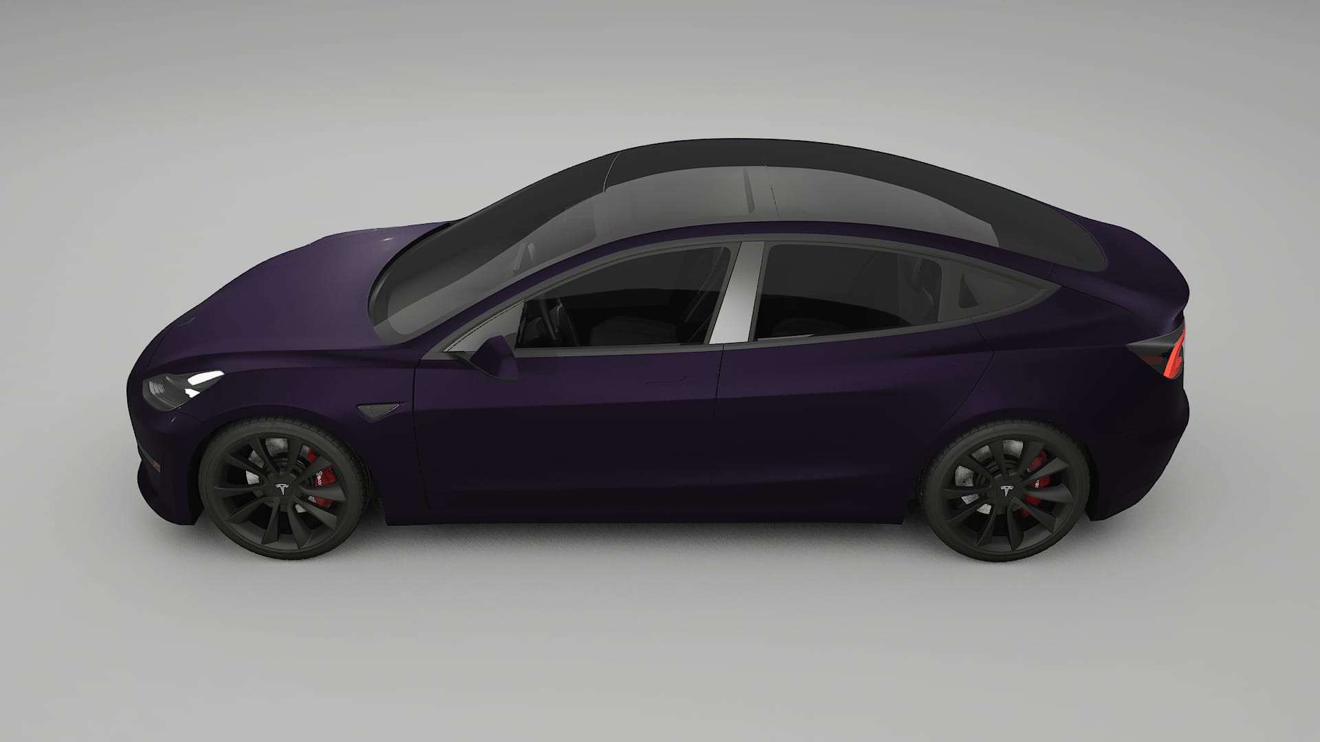 Tesla Model3 TPU Lackschutzfolie | VIOLET Farbwechsel PPF – Komplett-Vorgeschnittener Kit