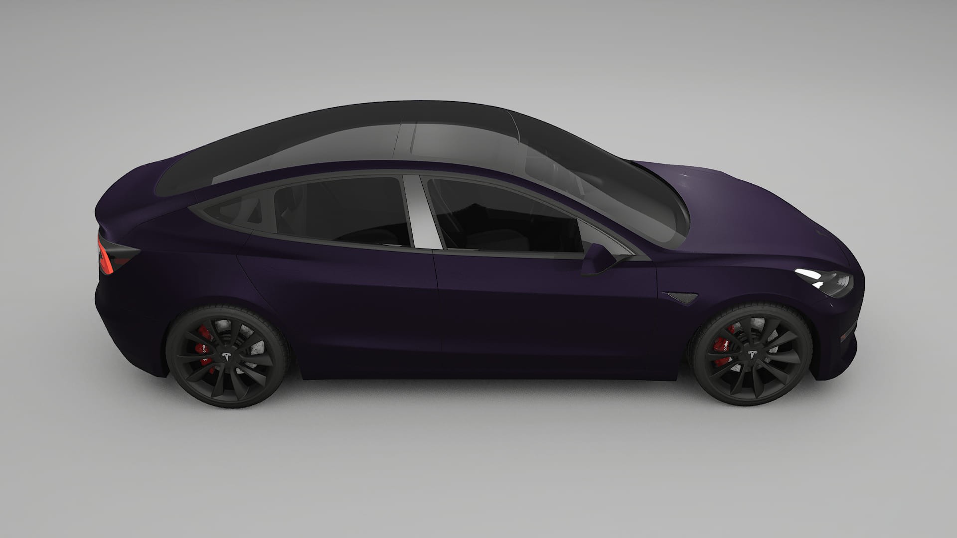 Tesla Model3 TPU Lackschutzfolie | VIOLET Farbwechsel PPF – Komplett-Vorgeschnittener Kit