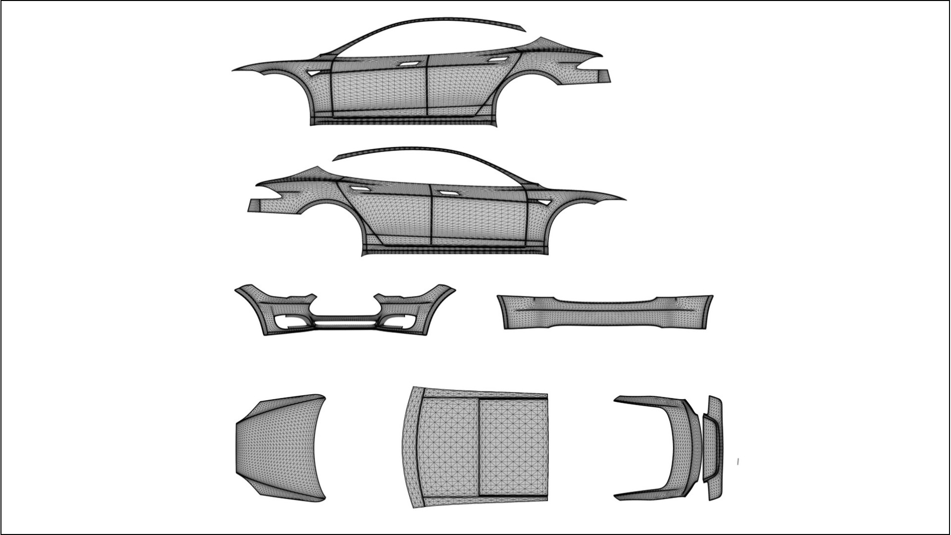 Tesla Model S TPU Lackschutzfolie | ROCKET Farbwechsel PPF – Komplett-Vorgeschnittener Kit