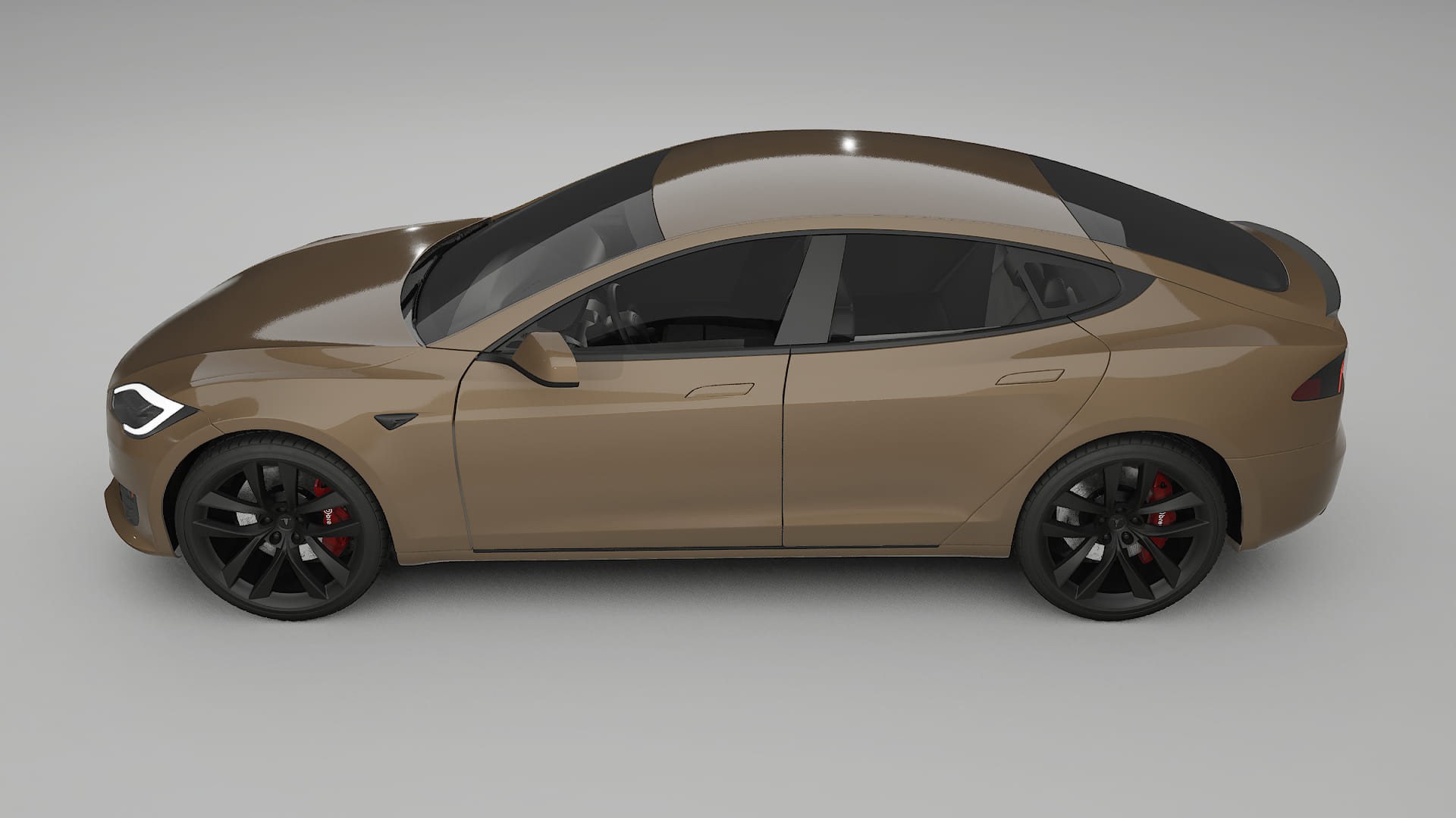 Tesla Model S Refresh TPU Lackschutzfolie | SAHARA Farbwechsel PPF – Komplett-Vorgeschnittener Kit