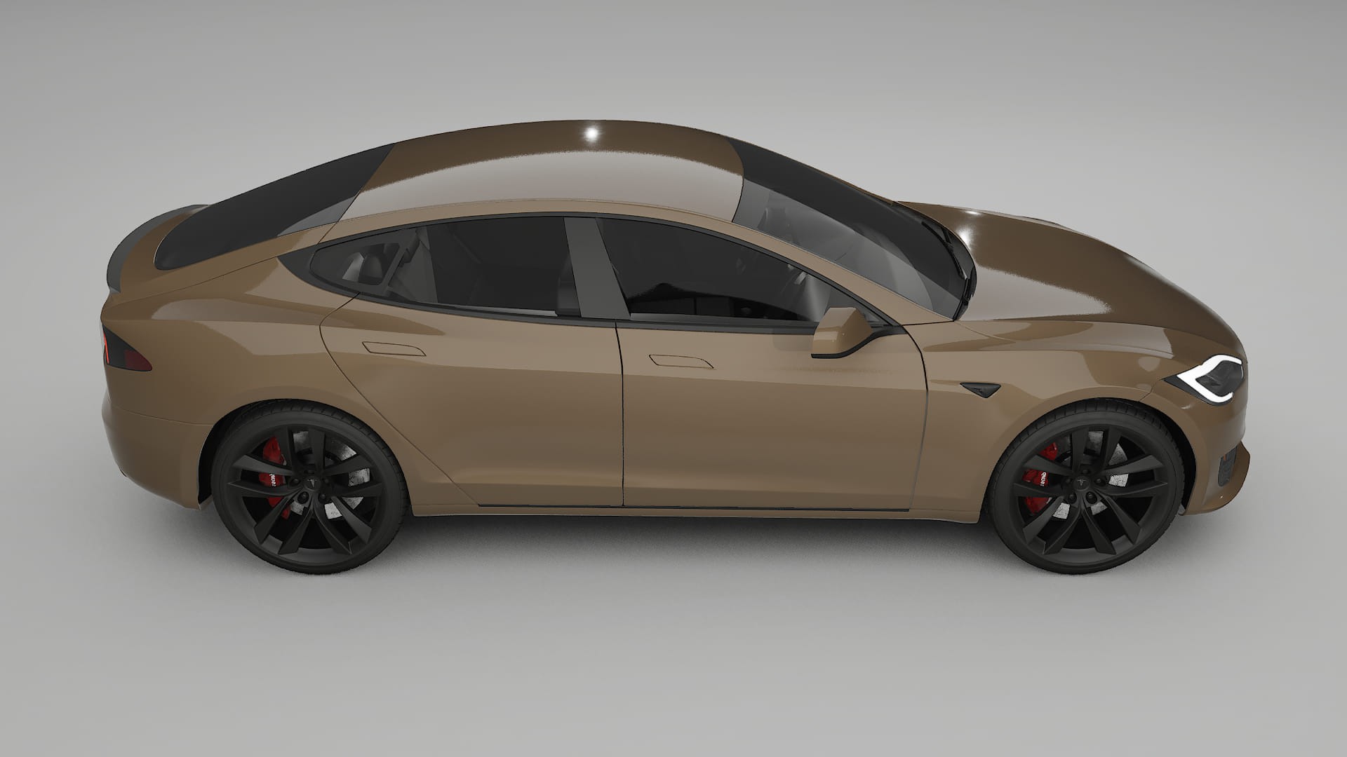 Tesla Model S Refresh TPU Lackschutzfolie | SAHARA Farbwechsel PPF – Komplett-Vorgeschnittener Kit