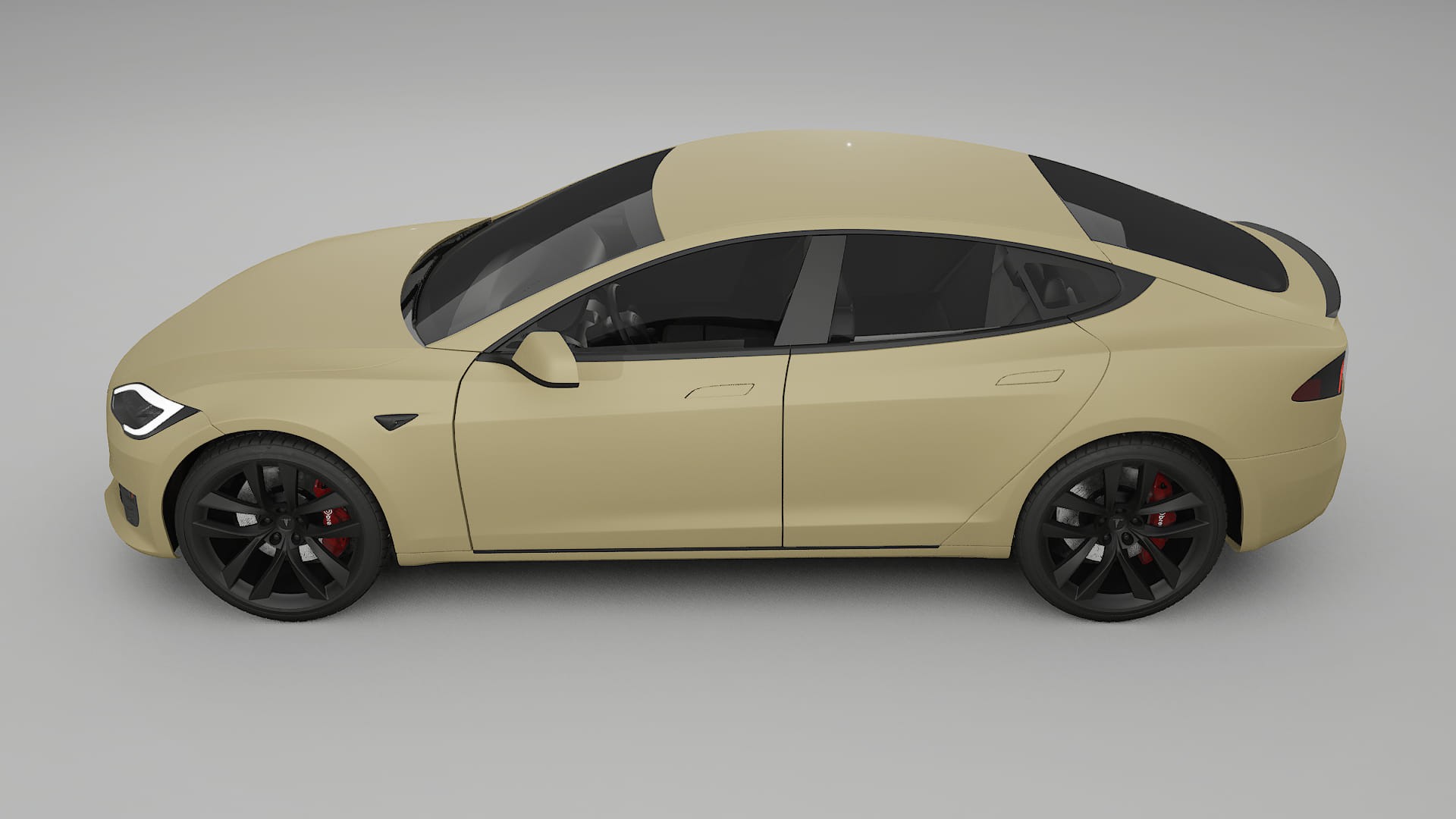 Tesla Model S Refresh TPU Lackschutzfolie | SAND Farbwechsel PPF – Komplett-Vorgeschnittener Kit