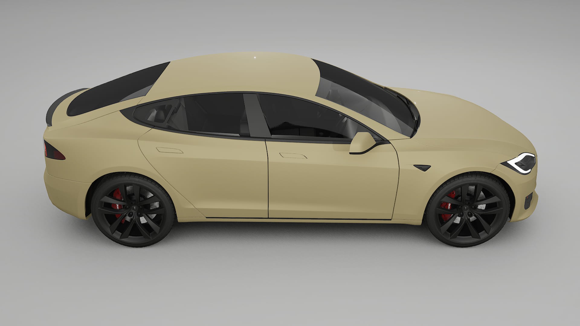 Tesla Model S Refresh TPU Lackschutzfolie | SAND Farbwechsel PPF – Komplett-Vorgeschnittener Kit
