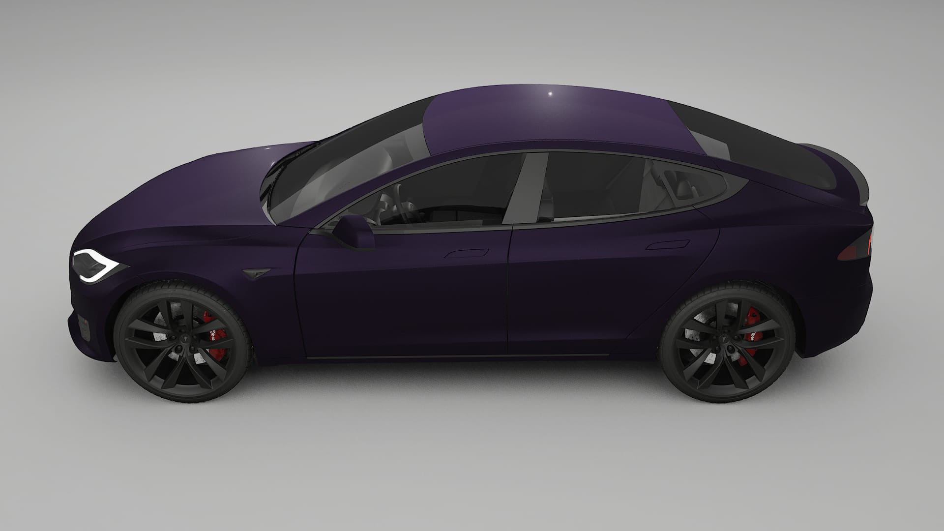 Tesla Model S Refresh TPU Lackschutzfolie | VIOLET Farbwechsel PPF – Komplett-Vorgeschnittener Kit