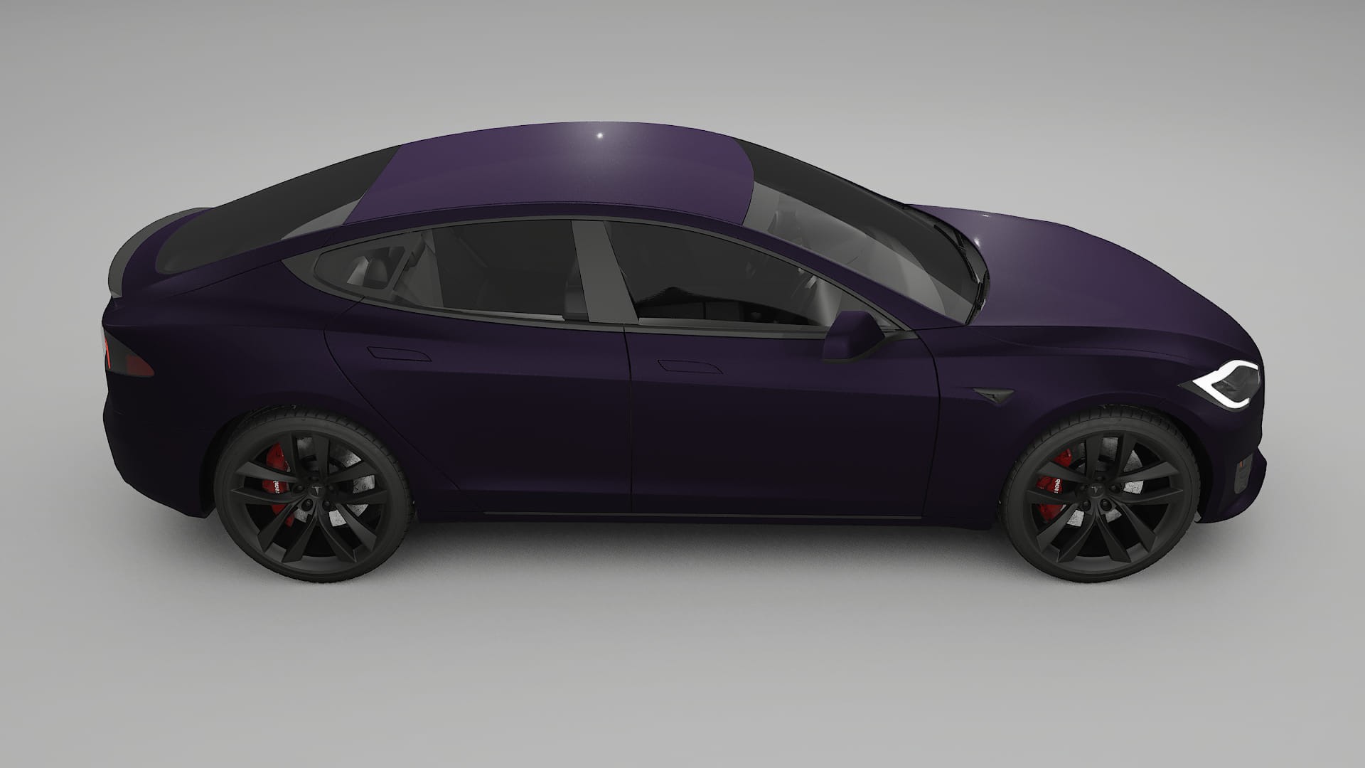 Tesla Model S Refresh TPU Lackschutzfolie | VIOLET Farbwechsel PPF – Komplett-Vorgeschnittener Kit