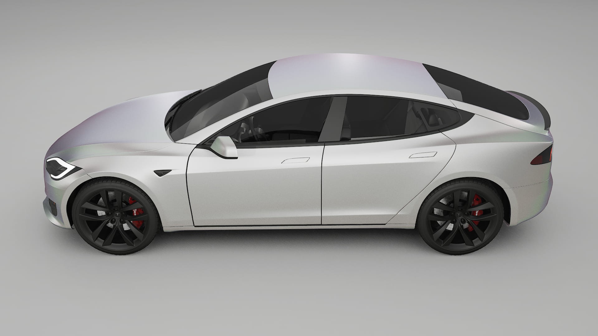Tesla Model S Refresh TPU Lackschutzfolie | NEBULA Farbwechsel PPF – Komplett-Vorgeschnittener Kit