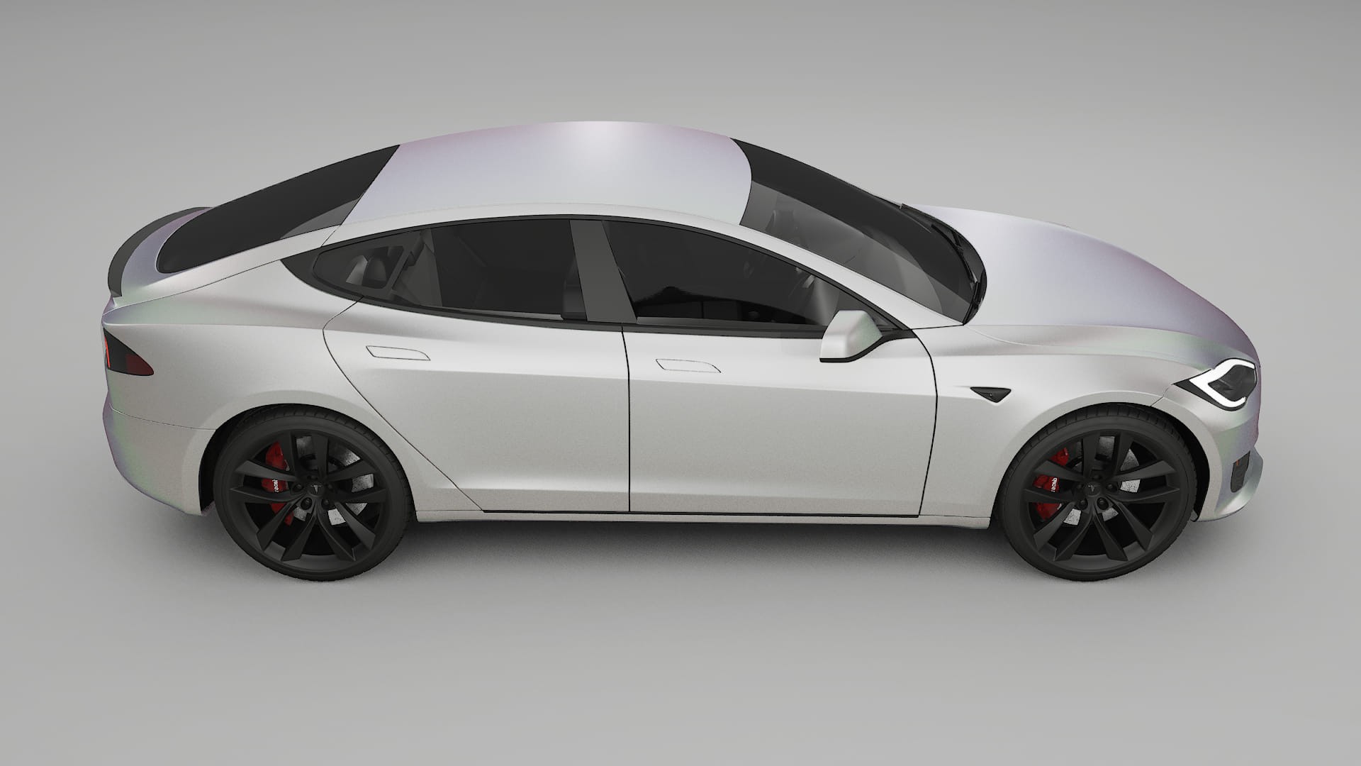Tesla Model S Refresh TPU Lackschutzfolie | NEBULA Farbwechsel PPF – Komplett-Vorgeschnittener Kit