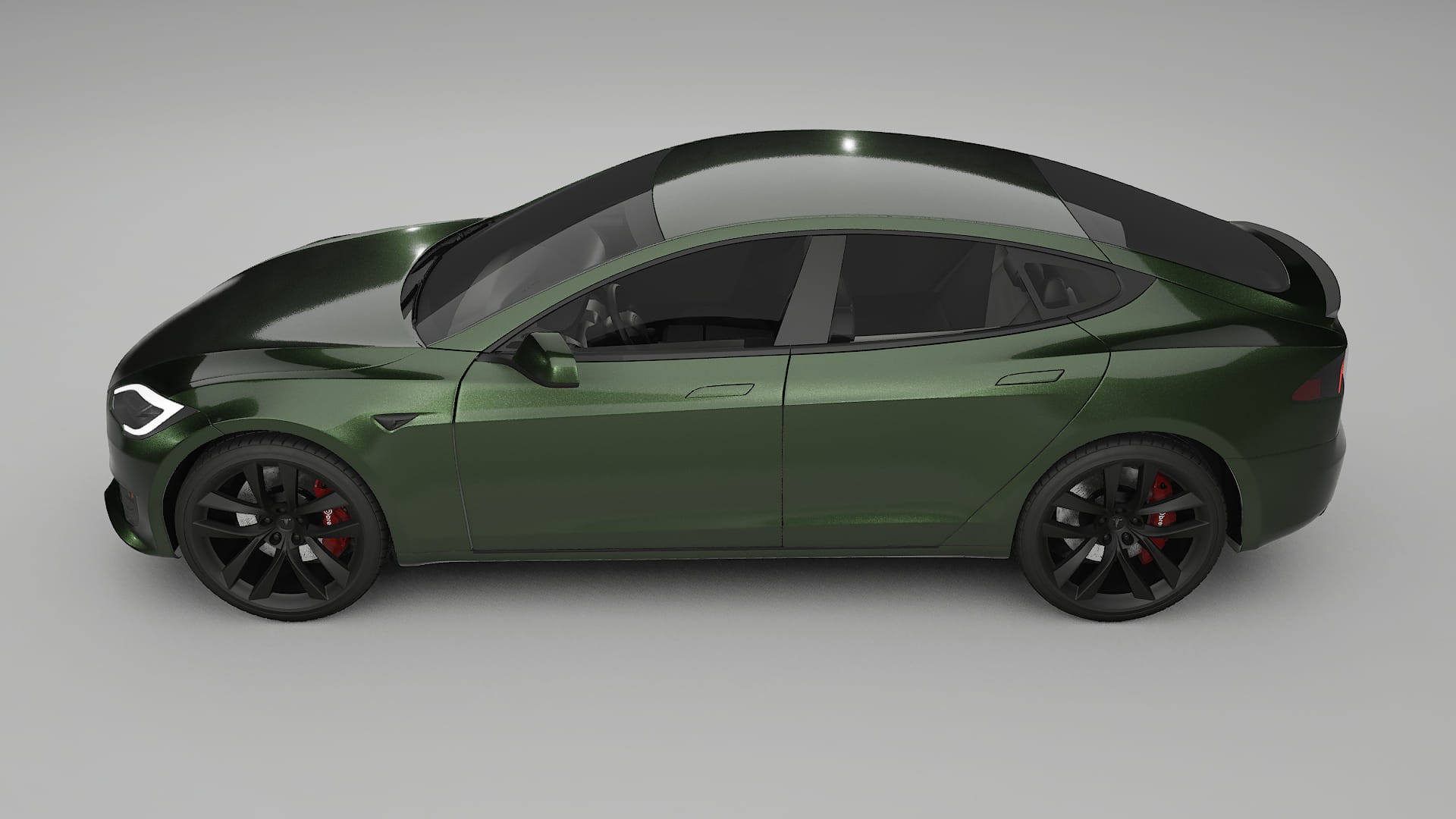 Tesla Model S Refresh TPU Lackschutzfolie | LAGOON Farbwechsel PPF – Komplett-Vorgeschnittener Kit