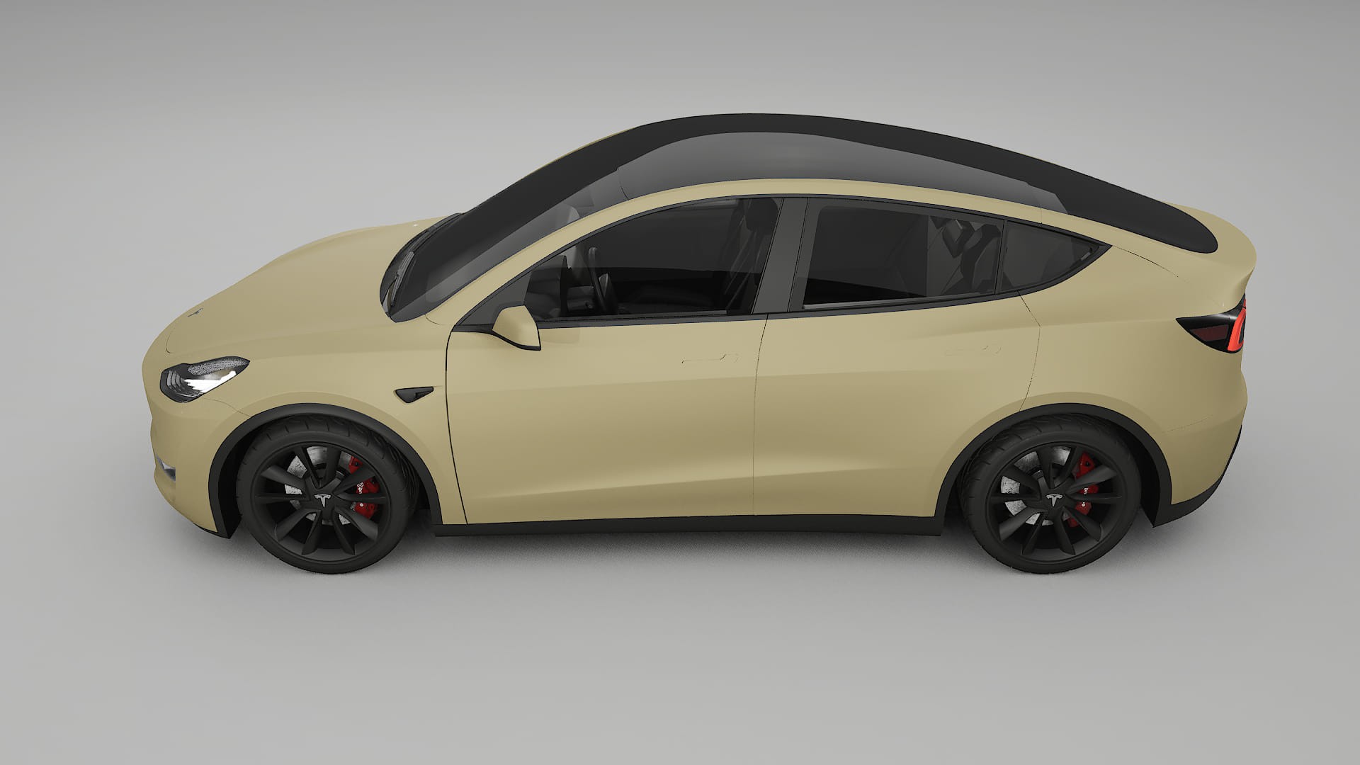 Tesla Model Y TPU Lackschutzfolie | SAND Farbwechsel PPF – Komplett-Vorgeschnittener Kit
