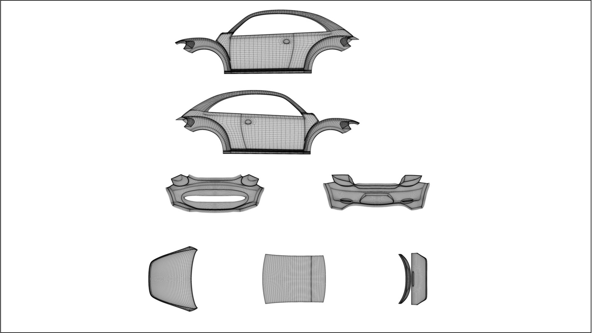 VW Beetle A5 prefacelift pre LCI TPU Lackschutzfolie | CINDER Farbwechsel PPF – Komplett-Vorgeschnittener Kit 2