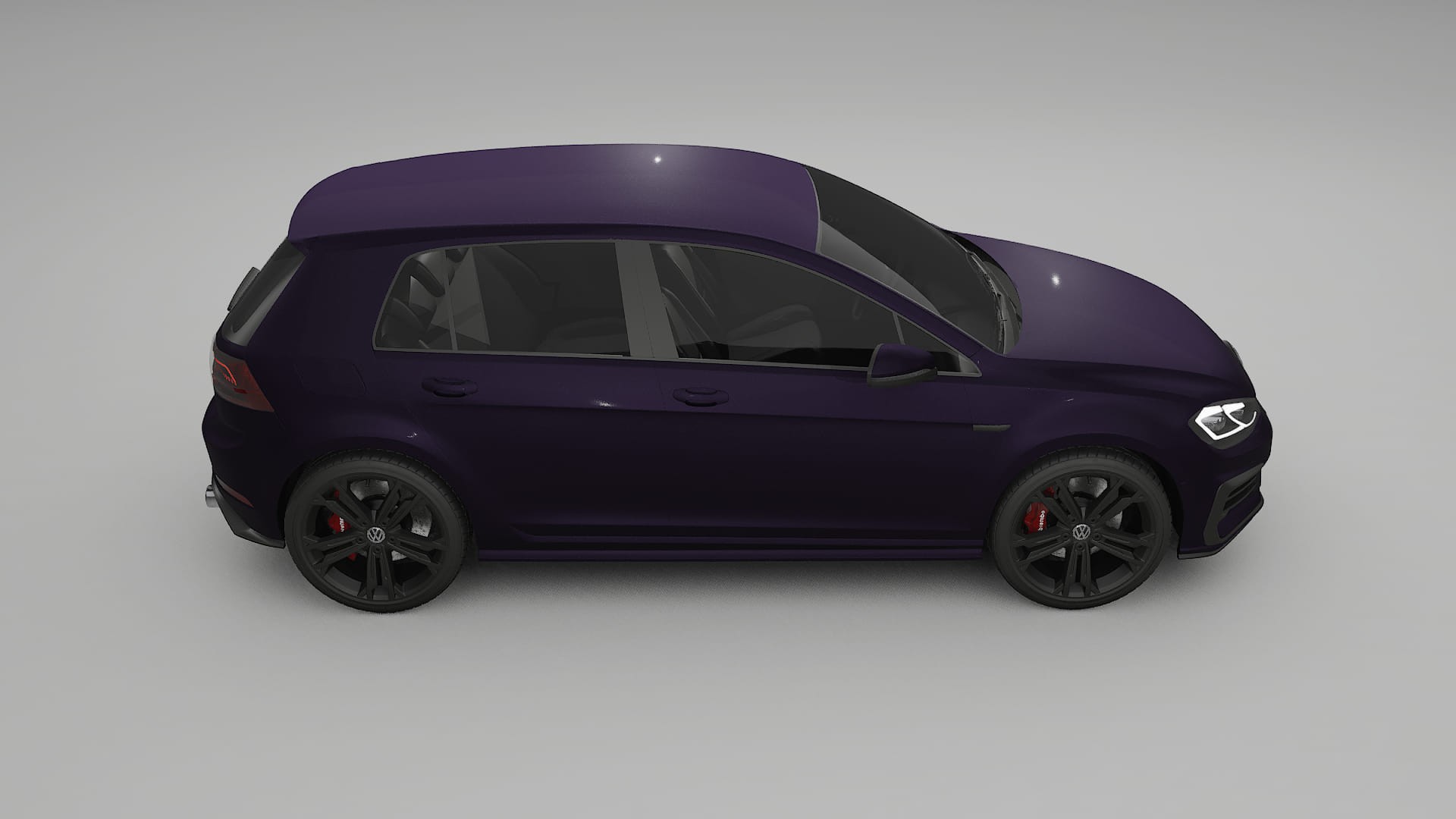 VW Golf Mk7 TPU Lackschutzfolie | VIOLET Farbwechsel PPF – Komplett-Vorgeschnittener Kit
