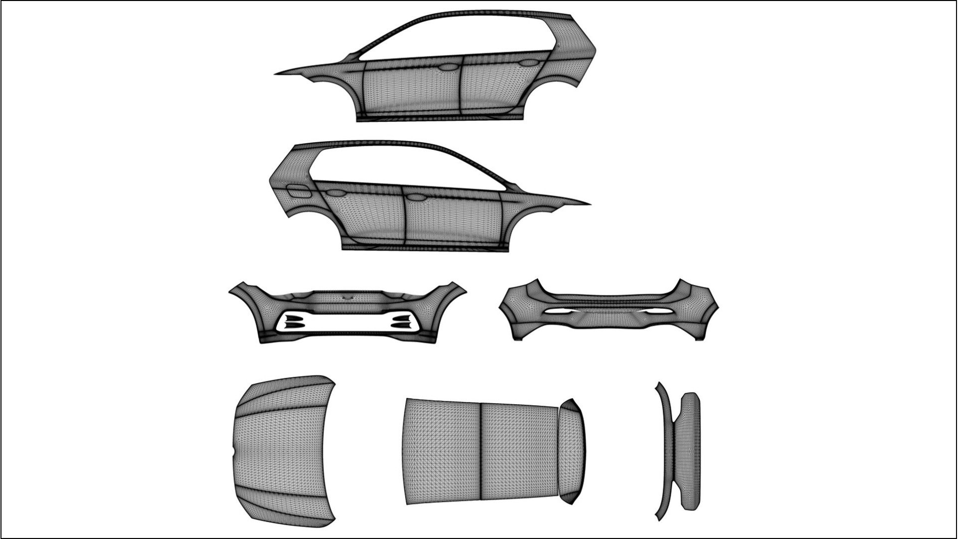 VW Golf Mk8 TPU Lackschutzfolie | SLATE Farbwechsel PPF – Komplett-Vorgeschnittener Kit