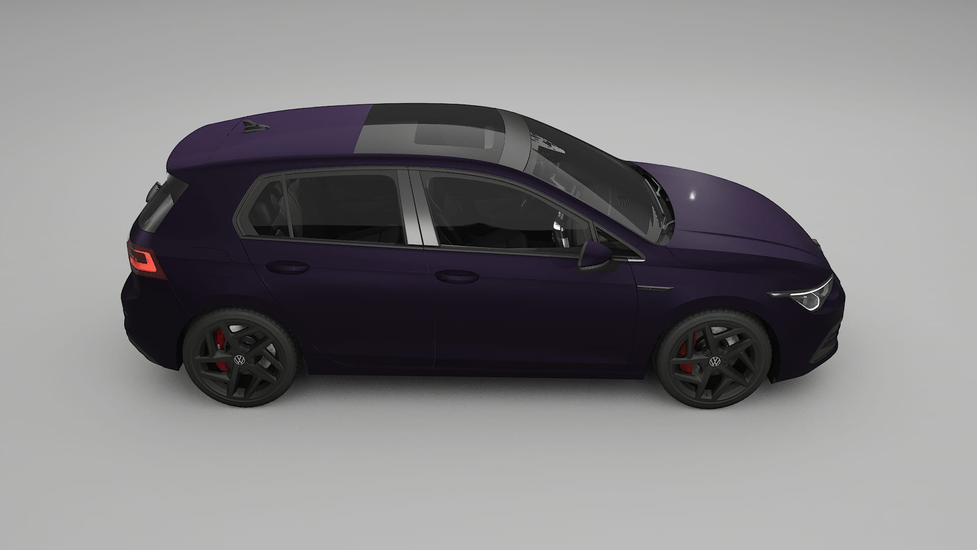 VW Golf Mk8 TPU Lackschutzfolie | VIOLET Farbwechsel PPF – Komplett-Vorgeschnittener Kit
