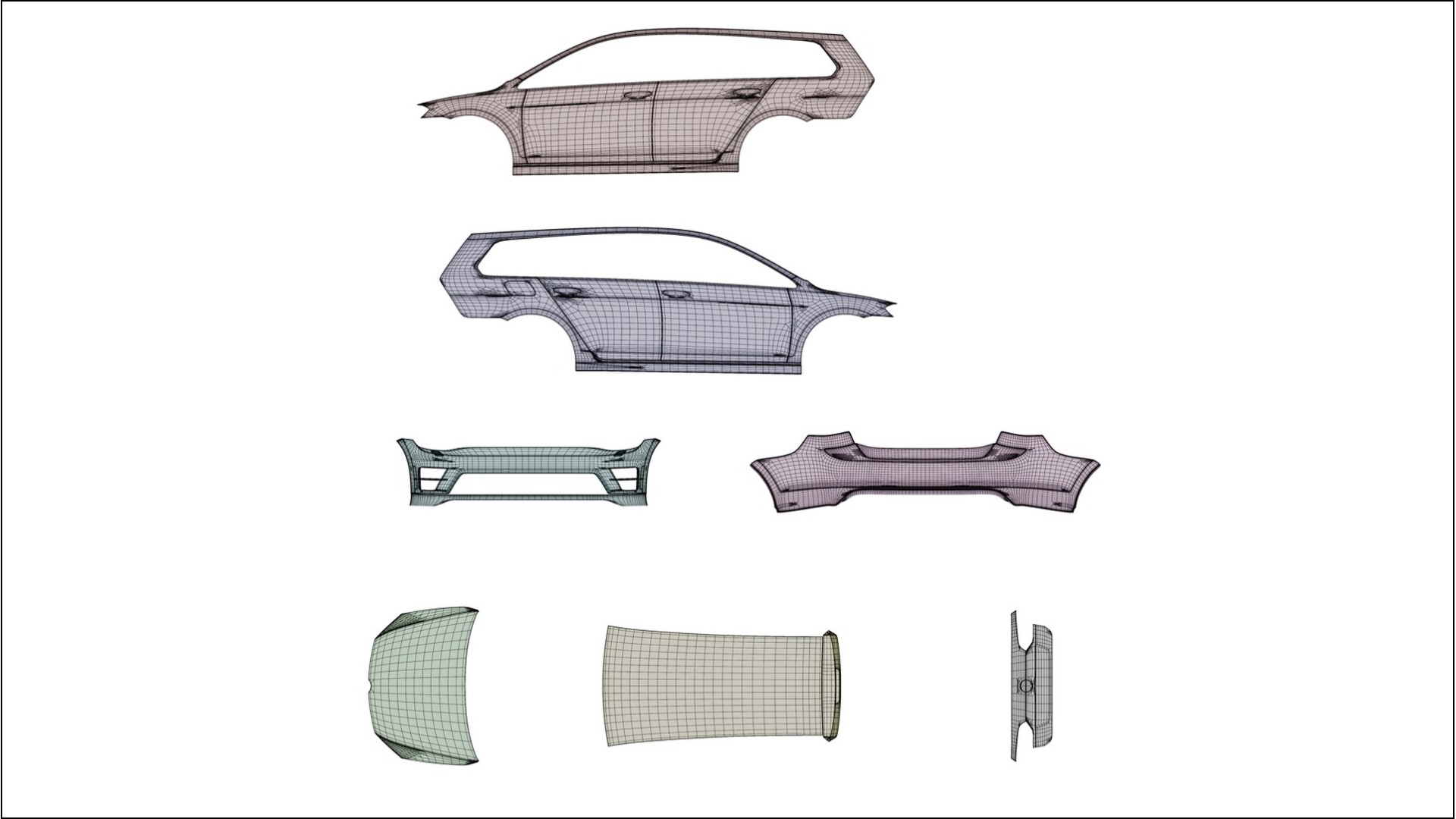 VW Golf Variant Mk7 TPU Lackschutzfolie | SAND Farbwechsel PPF – Komplett-Vorgeschnittener Kit