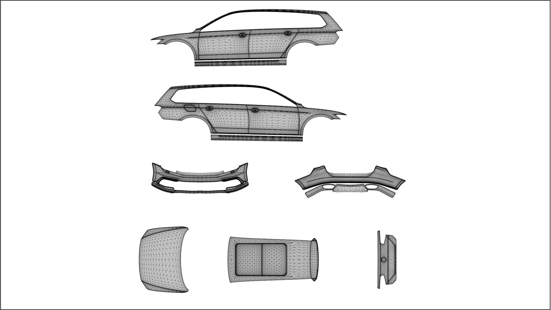 VW Passat Variant R B8 TPU Lackschutzfolie | INFERNO Farbwechsel PPF – Komplett-Vorgeschnittener Kit