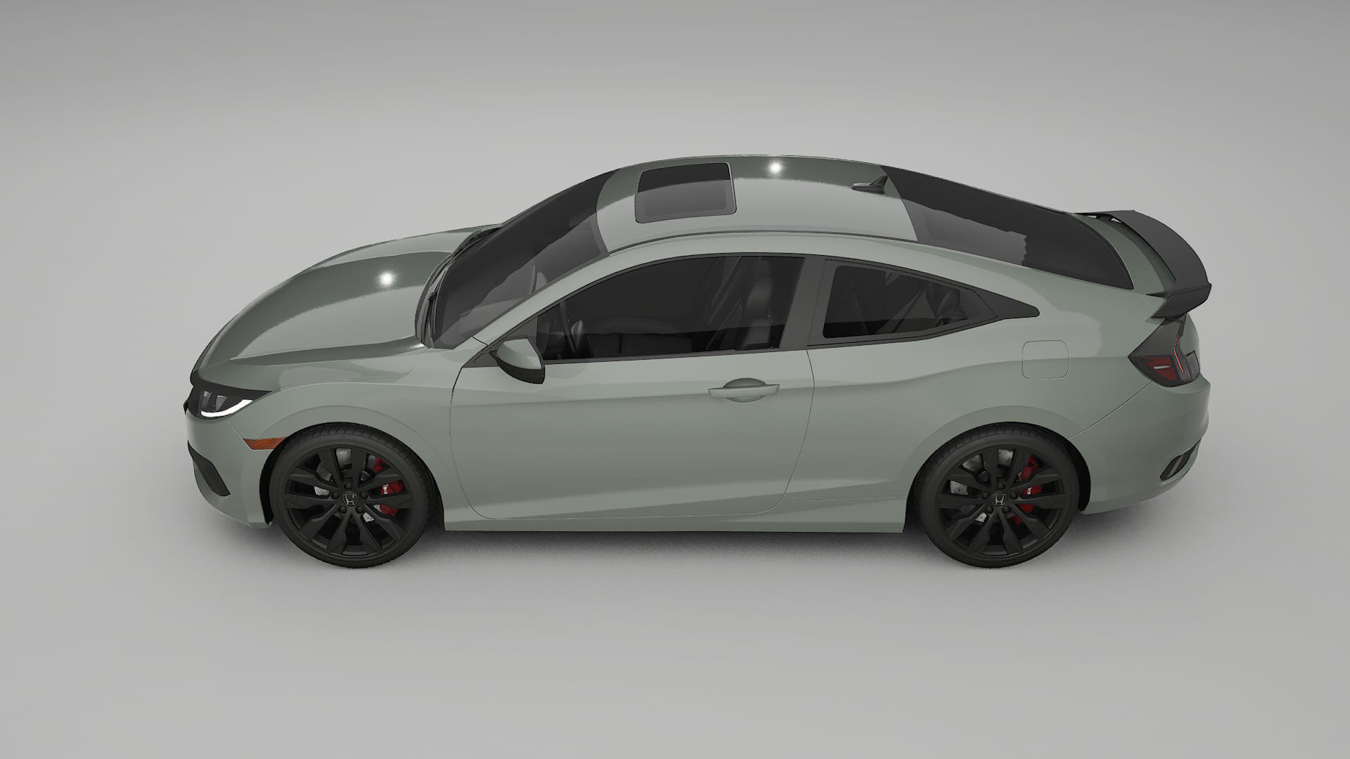 Honda Civic coupe prefacelift pre LCI TPU Lackschutzfolie | SLATE Farbwechsel PPF – Komplett-Vorgeschnittener Kit
