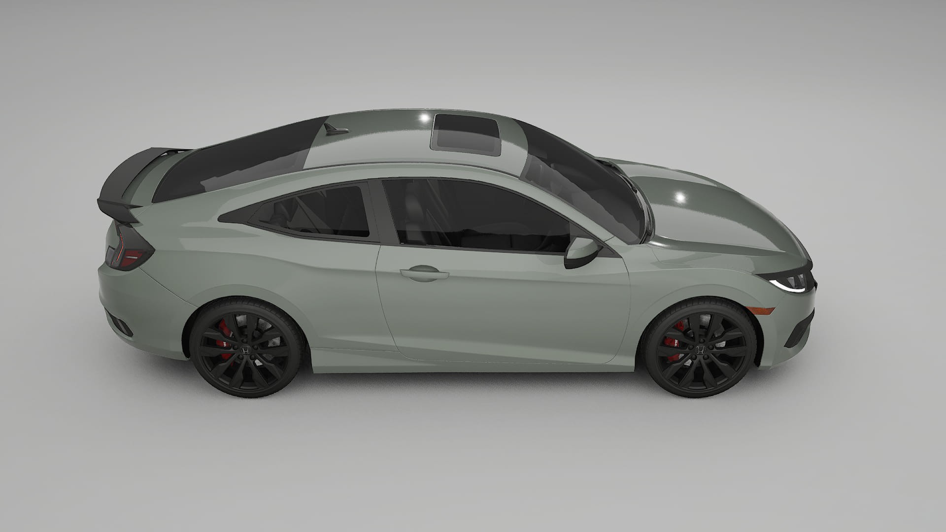 Honda Civic coupe prefacelift pre LCI TPU Lackschutzfolie | SLATE Farbwechsel PPF – Komplett-Vorgeschnittener Kit