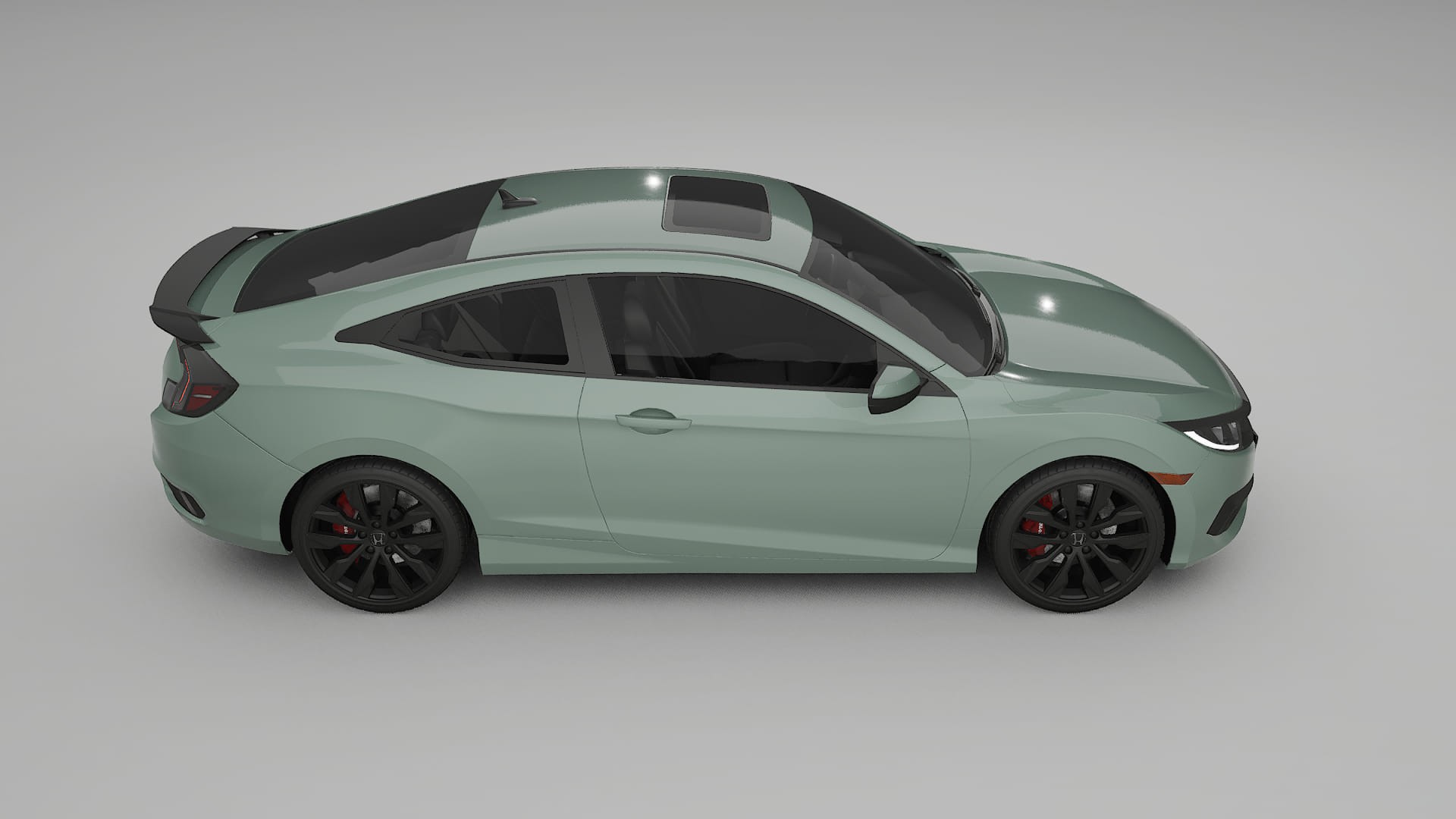 Honda Civic coupe prefacelift pre LCI TPU Lackschutzfolie | CINDER Farbwechsel PPF – Komplett-Vorgeschnittener Kit
