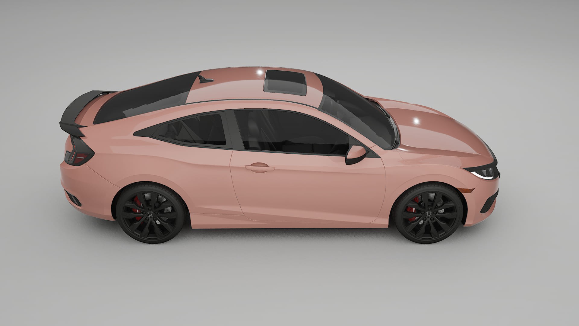 Honda Civic coupe prefacelift pre LCI TPU Lackschutzfolie | BLUSH Farbwechsel PPF – Komplett-Vorgeschnittener Kit