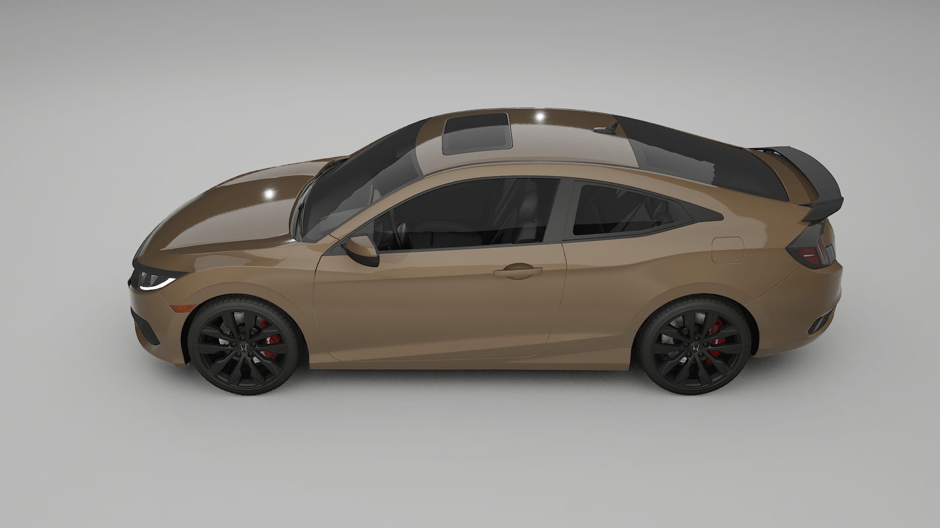 Honda Civic coupe prefacelift pre LCI TPU Lackschutzfolie | SAHARA Farbwechsel PPF – Komplett-Vorgeschnittener Kit