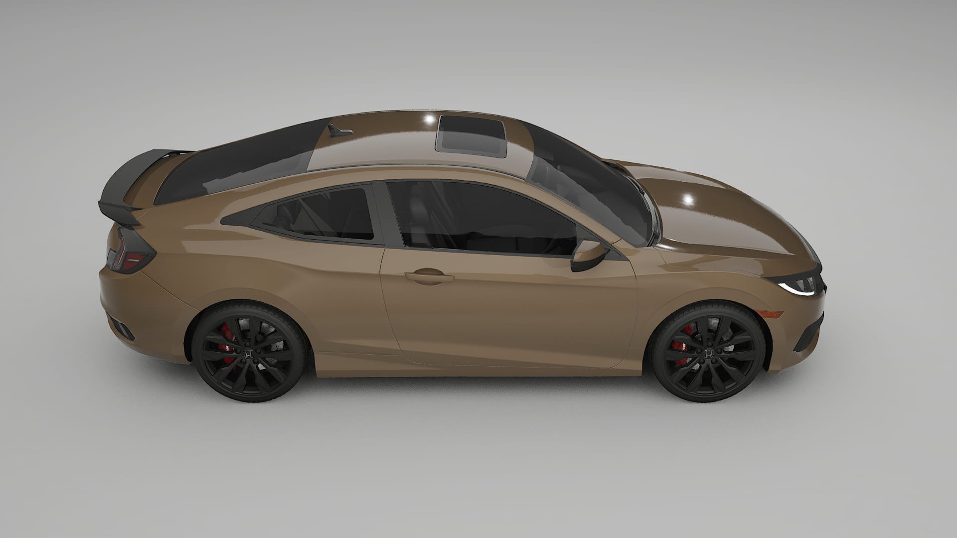 Honda Civic coupe prefacelift pre LCI TPU Lackschutzfolie | SAHARA Farbwechsel PPF – Komplett-Vorgeschnittener Kit
