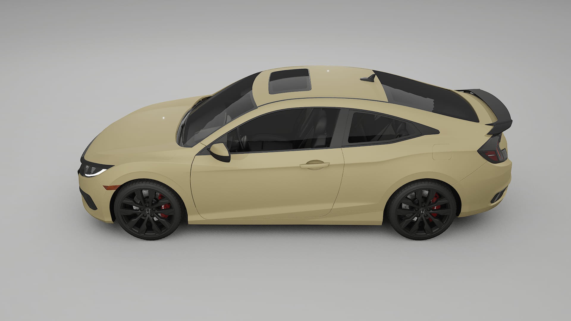 Honda Civic coupe prefacelift pre LCI TPU Lackschutzfolie | SAND Farbwechsel PPF – Komplett-Vorgeschnittener Kit
