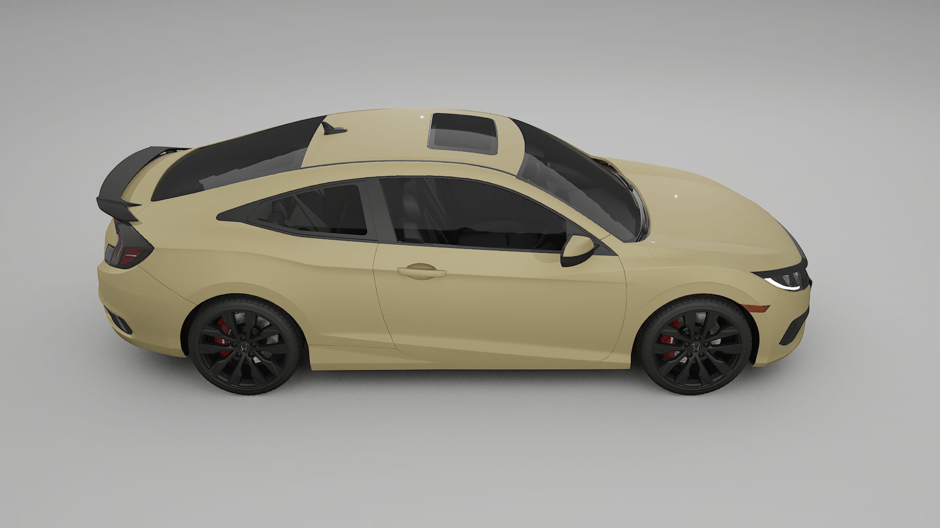 Honda Civic coupe prefacelift pre LCI TPU Lackschutzfolie | SAND Farbwechsel PPF – Komplett-Vorgeschnittener Kit